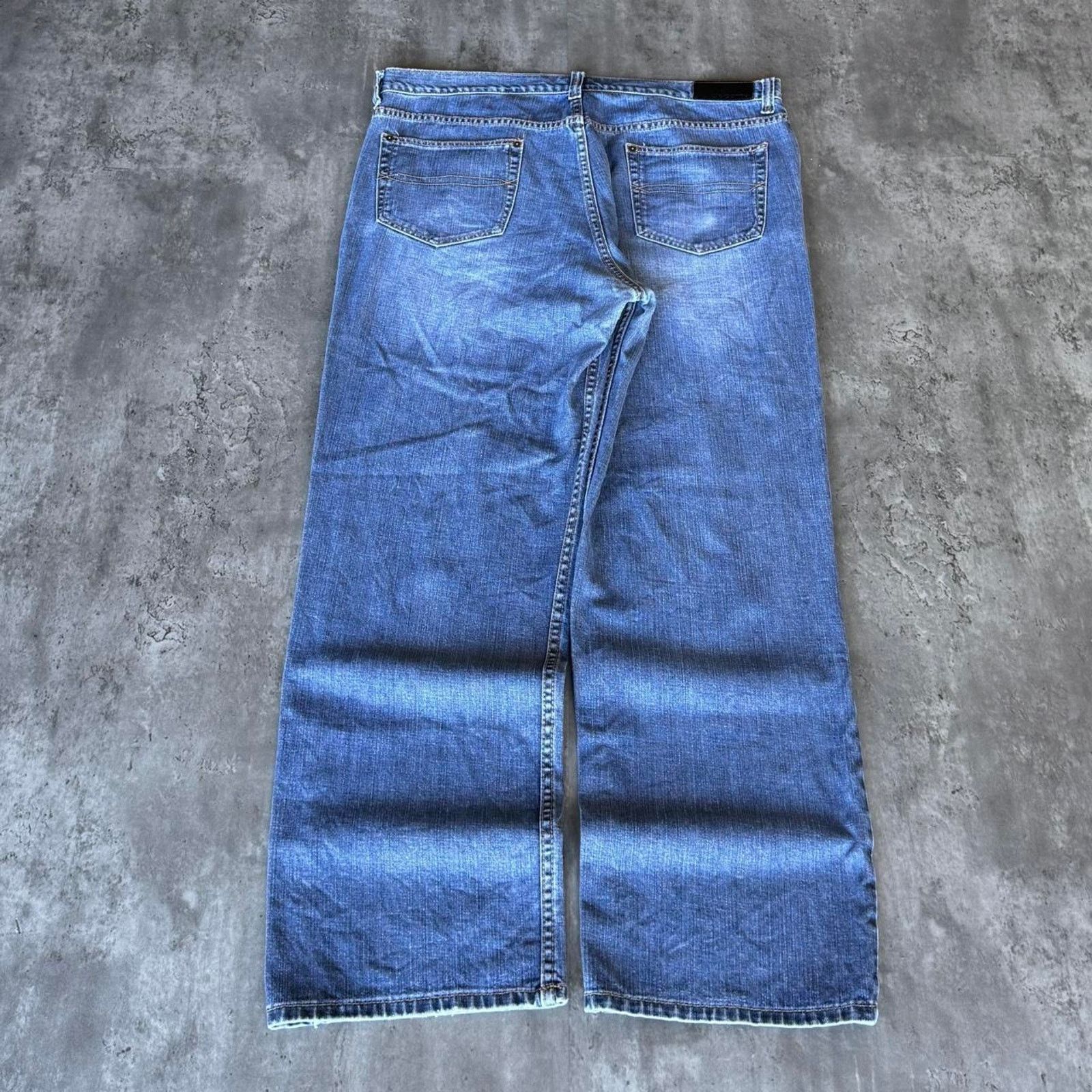 JNCO × Vintage Vintage Y2K Claiborne Baggy Wide Leg Embroidered Denim Jeans Size US 40 / EU 56 - 2 Thumbnail