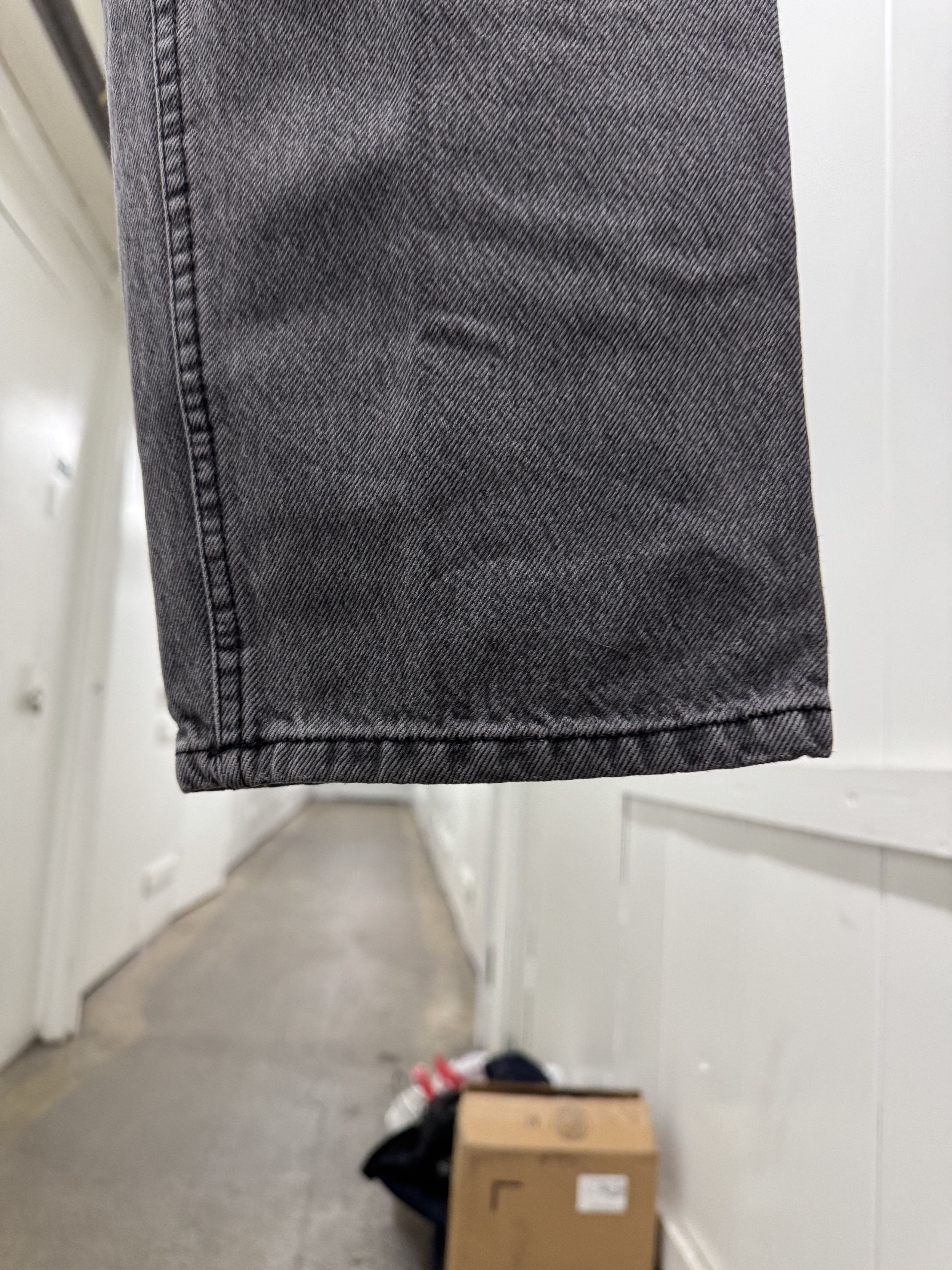 Empyre Empyre Ash Gray Washed Carpenter Denim Baggy Jeans Size 27" / US 4 / IT 40 - 8 Thumbnail