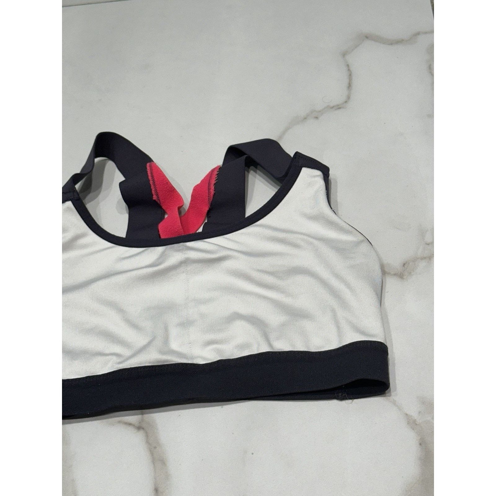 Champion Champion Women’s White Gray Hot Pink Sports Bra Size Small Size S / US 4 / IT 40 - 2 Thumbnail