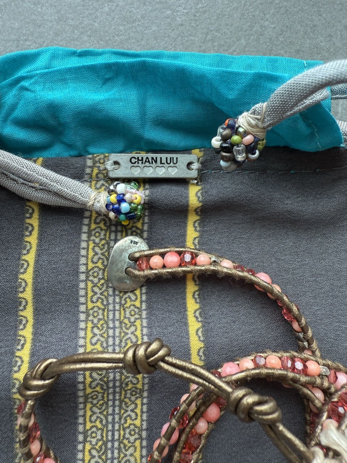 Japanese Brand CHAN LUU Hand Made Beads Leather Two Ways Necklace Bracelet Size ONE SIZE - 13 Thumbnail