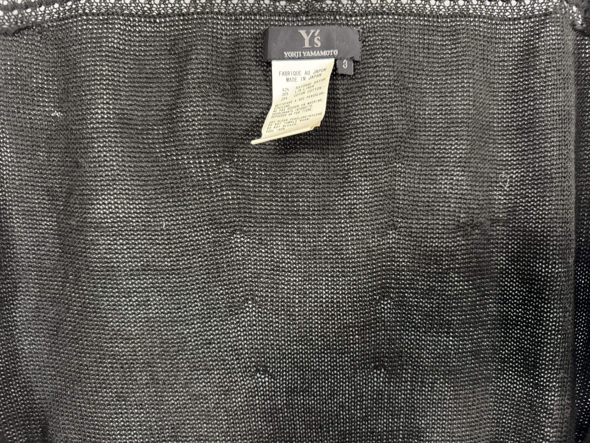 Y's Y's Yohji Yamamoto SS2004 Black Mixed Knit Cardigan Size3 Size M / US 6-8 / IT 42-44 - 5 Thumbnail