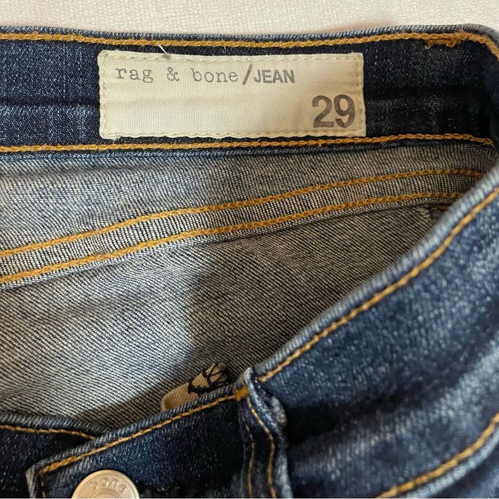 Rag & Bone Rag & Bone Ripped Skinny Hampstead Jeans Size 29 Size 29" - 5 Thumbnail
