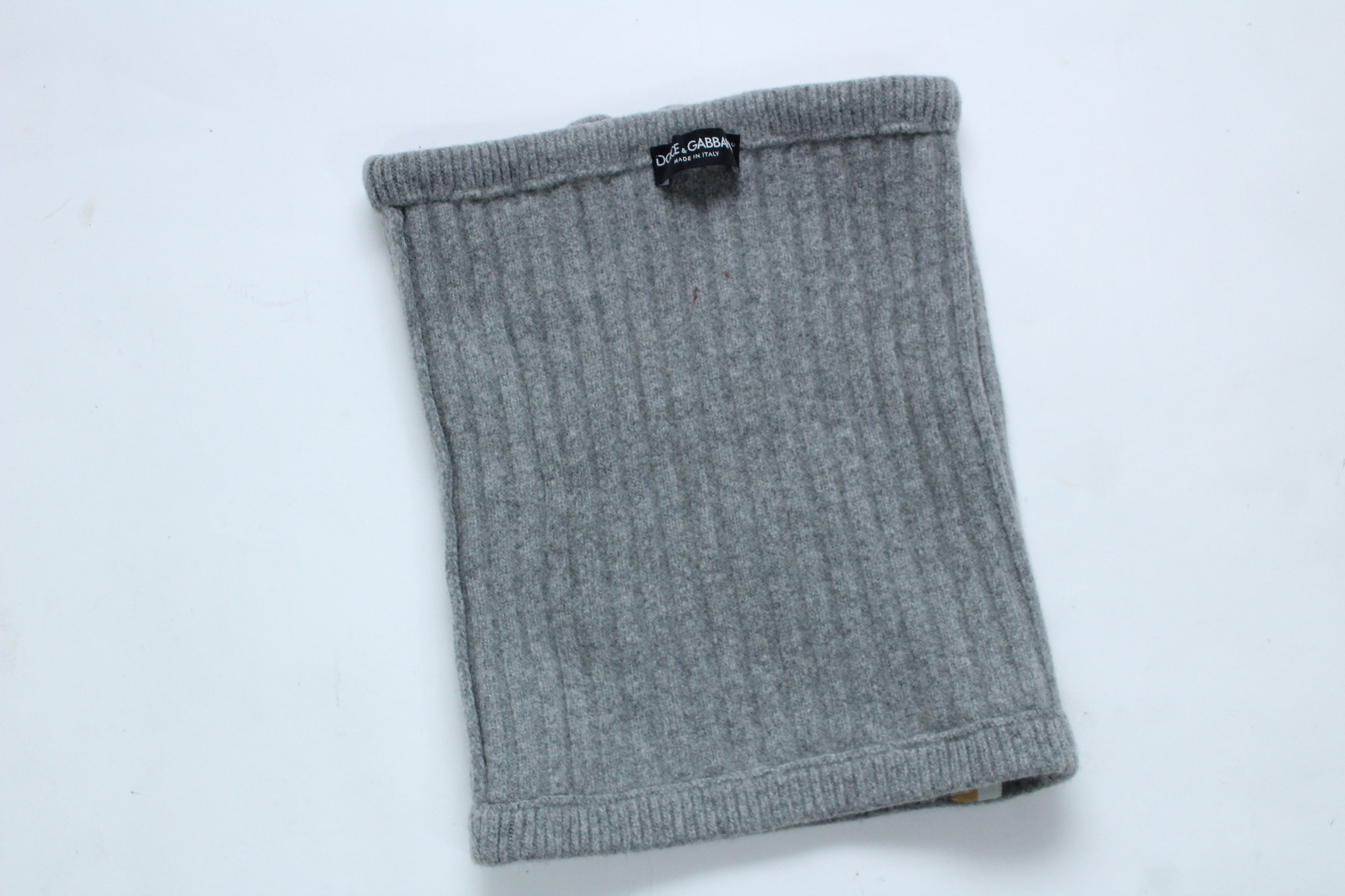 Dolce & Gabbana Dolce & Gabbana Ski Italia Patch Neck Warmer Snood Grey Size ONE SIZE - 9 Thumbnail