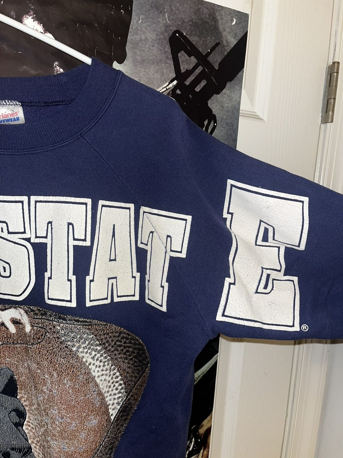 Hanes 1990 Navy and White Penn State sweatshirt Size US M / EU 48-50 / 2 - 4 Thumbnail
