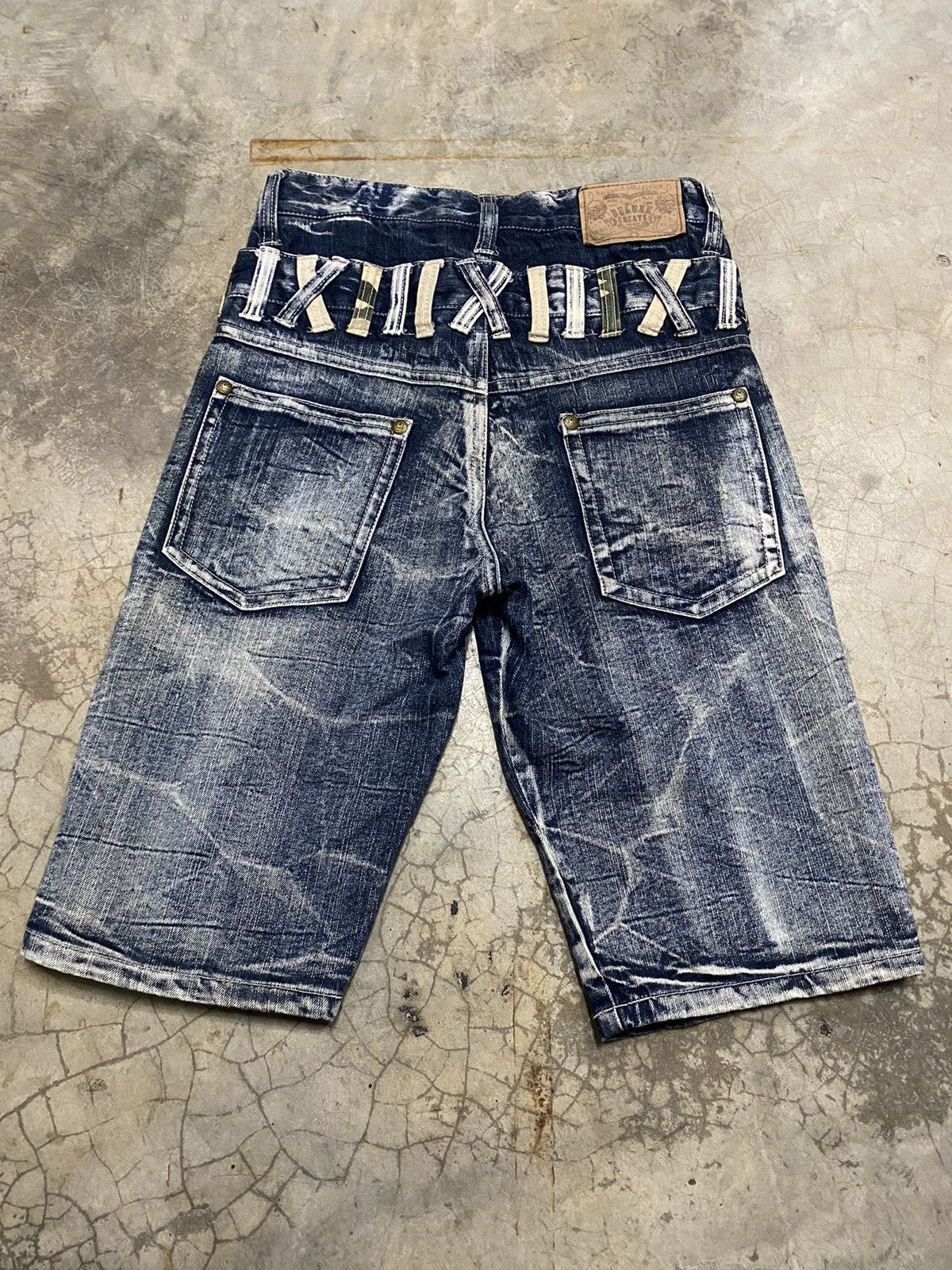 If Six Was Nine × Japanese Brand Y2k Punk Double Waist Jeans Short Size US 28 / EU 44 - 8 Thumbnail