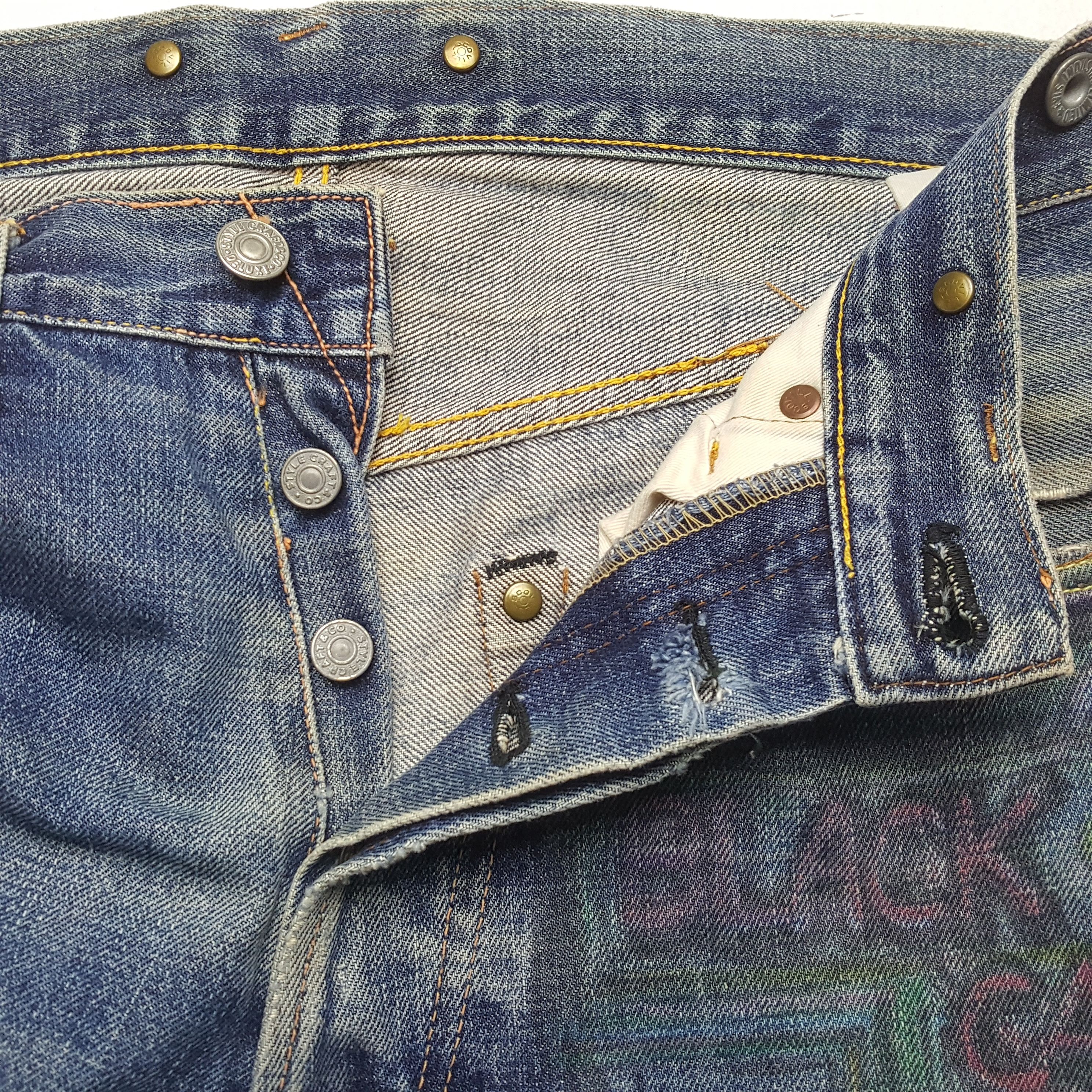 Japanese Brand × Vintage EVIS Japanese Brand Streetwear Custom Daicock Jeans Size US 28 / EU 44 - 13 Thumbnail