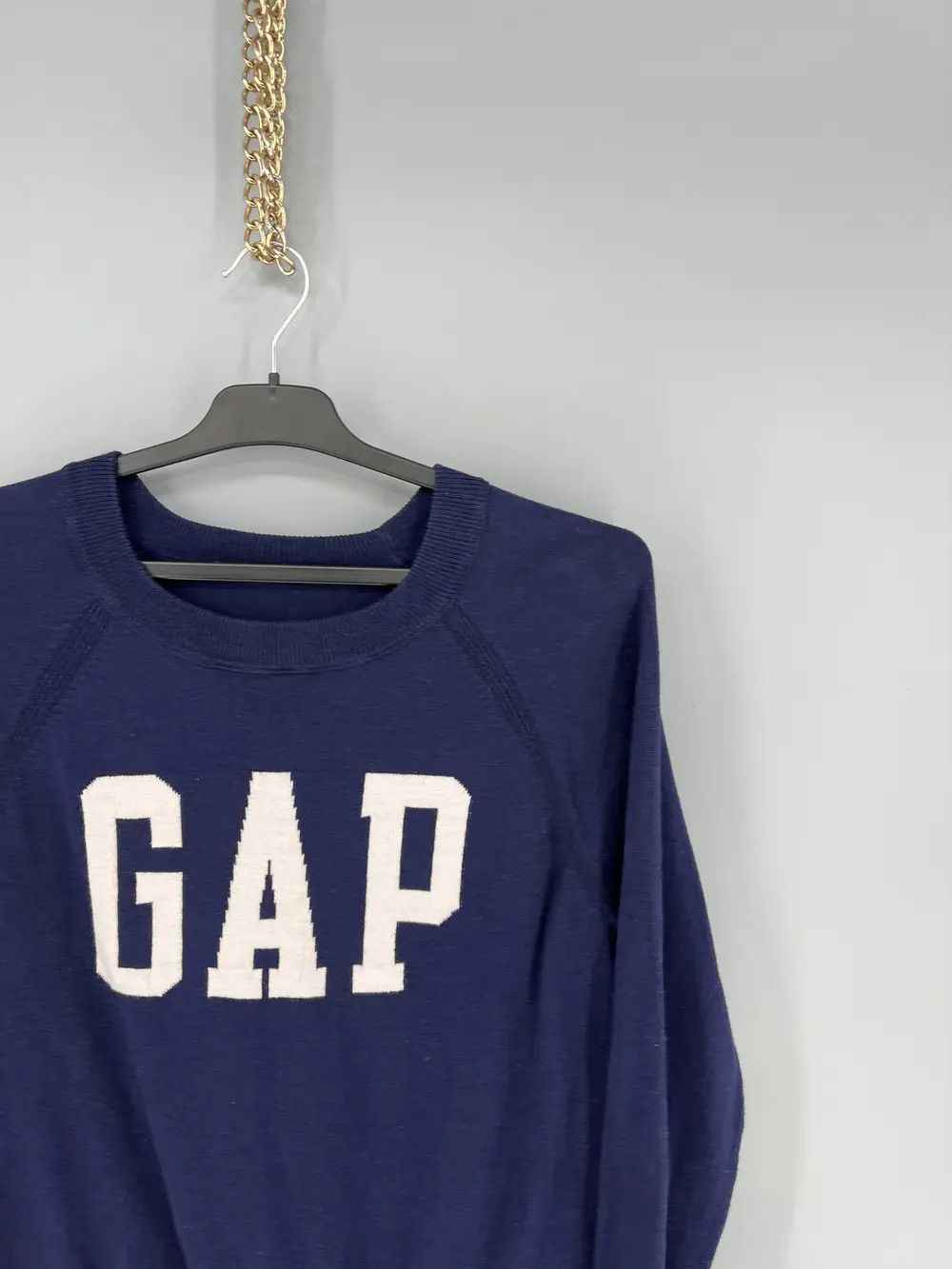 Gap Lambswool Sweater Crewneck Pullover GAP Womens Small Navy Size S / US 4 / IT 40 - 6 Thumbnail