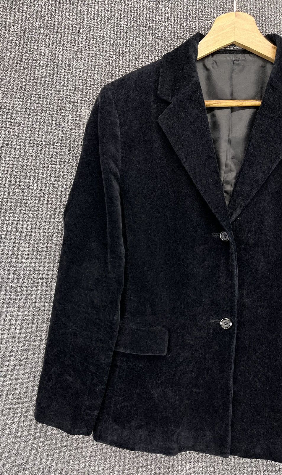 Yohji Yamamoto Vintage Yohji Yamamoto Ined Velvet Blazer Coat Jacket Size M / US 6-8 / IT 42-44 - 3 Thumbnail