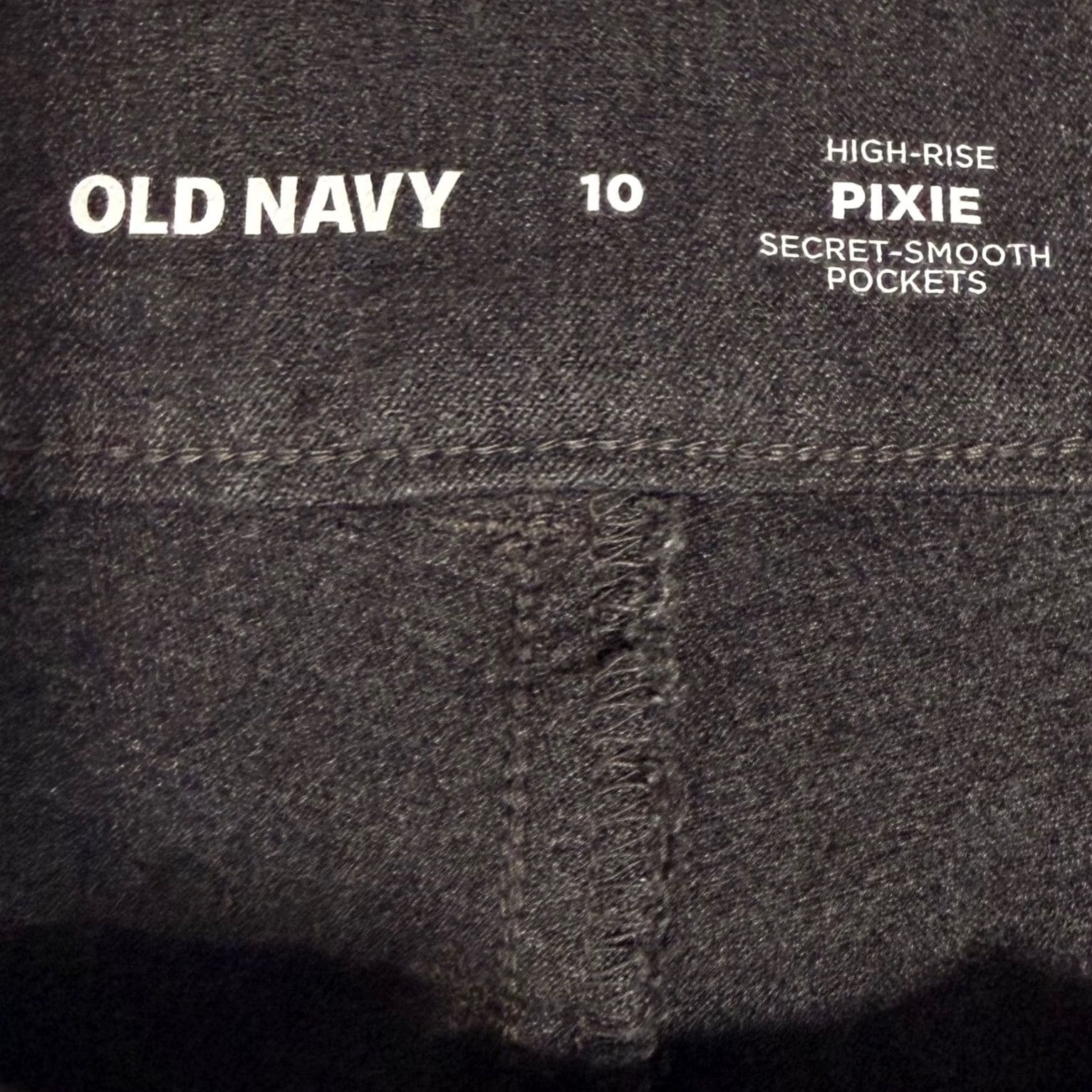 Old Navy Old Navy Dark Heather Pixie Flare Pants 10 High Rise Slim Casual Workwear Pants Women Size 32" / US 10 / IT 46 - 5 Thumbnail