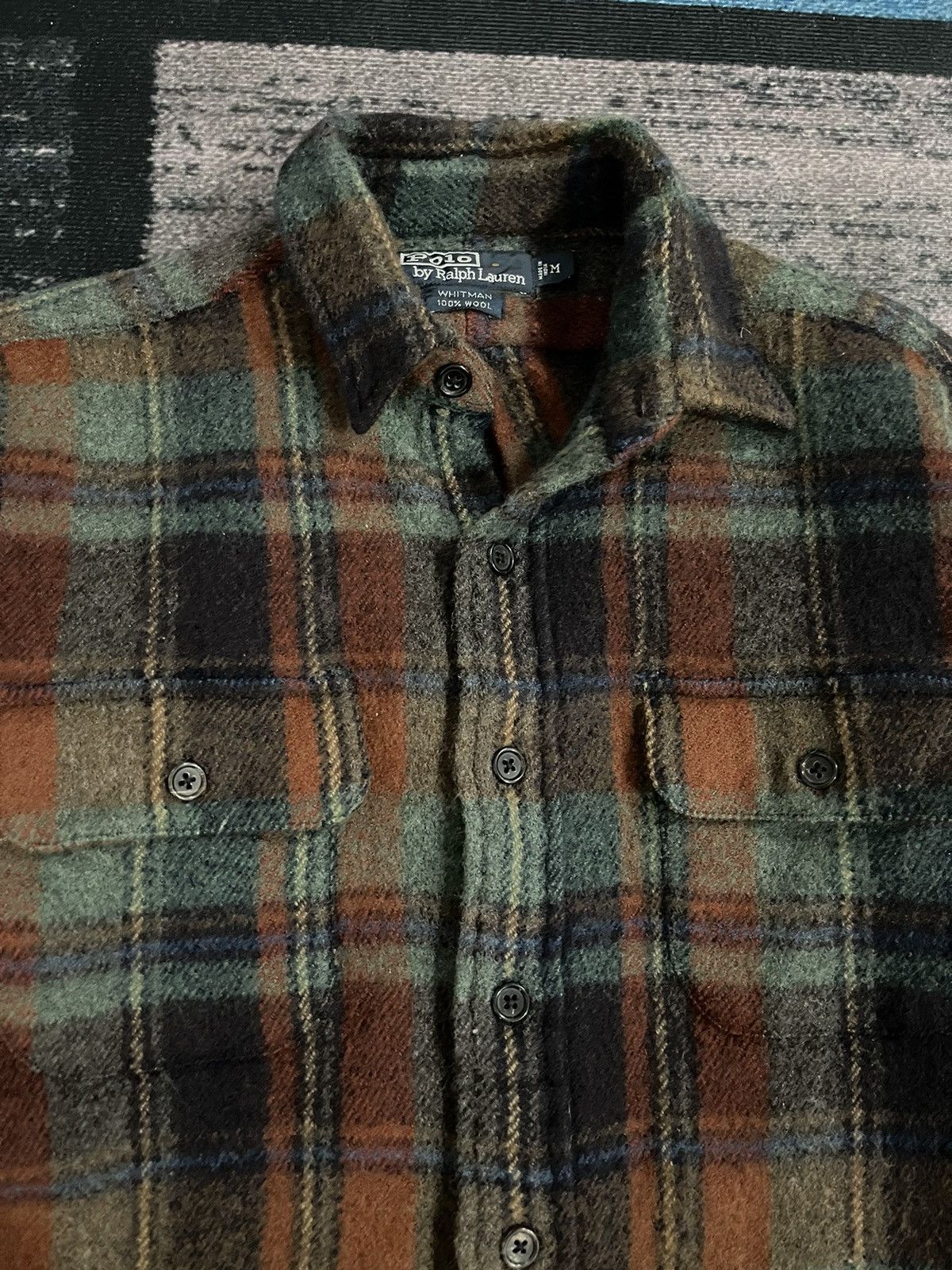 Polo Ralph Lauren Vintage Polo Ralph Lauren Whitman Wool Plaid Shirt Size US M / EU 48-50 / 2 - 6 Thumbnail