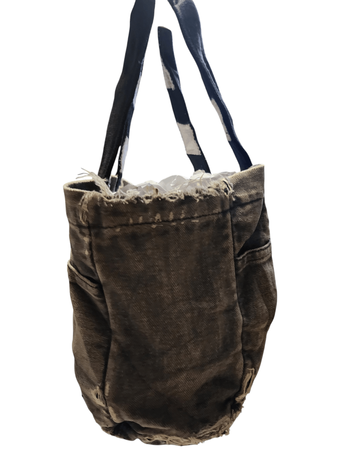 Designer × Porter Vtg Distress Denim Porter x Nakata Tote Bag Size ONE SIZE - 3 Thumbnail