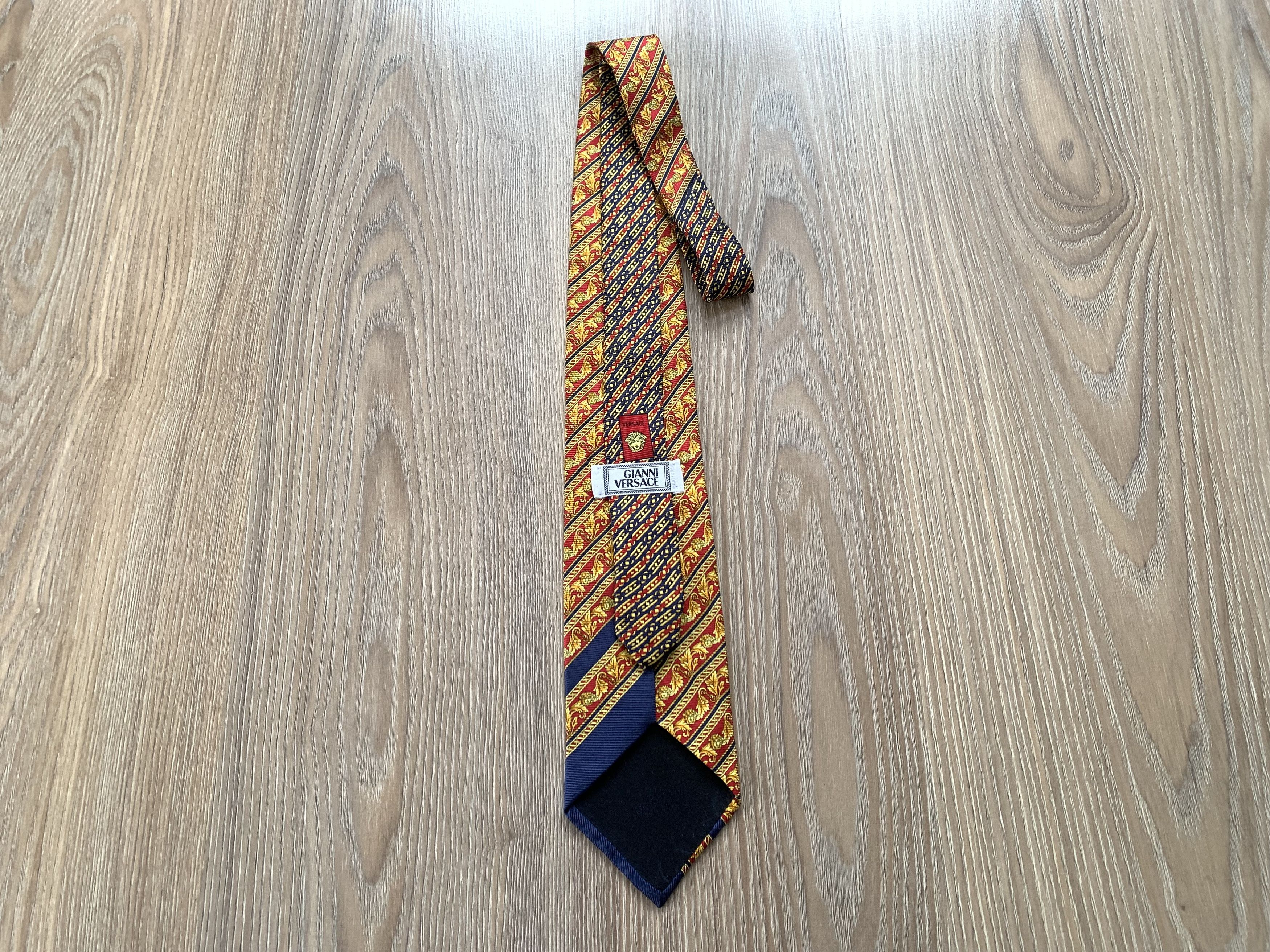 Versace Vintage Rare Gianni Versace Patterned Silk Tie Size ONE SIZE - 4 Thumbnail