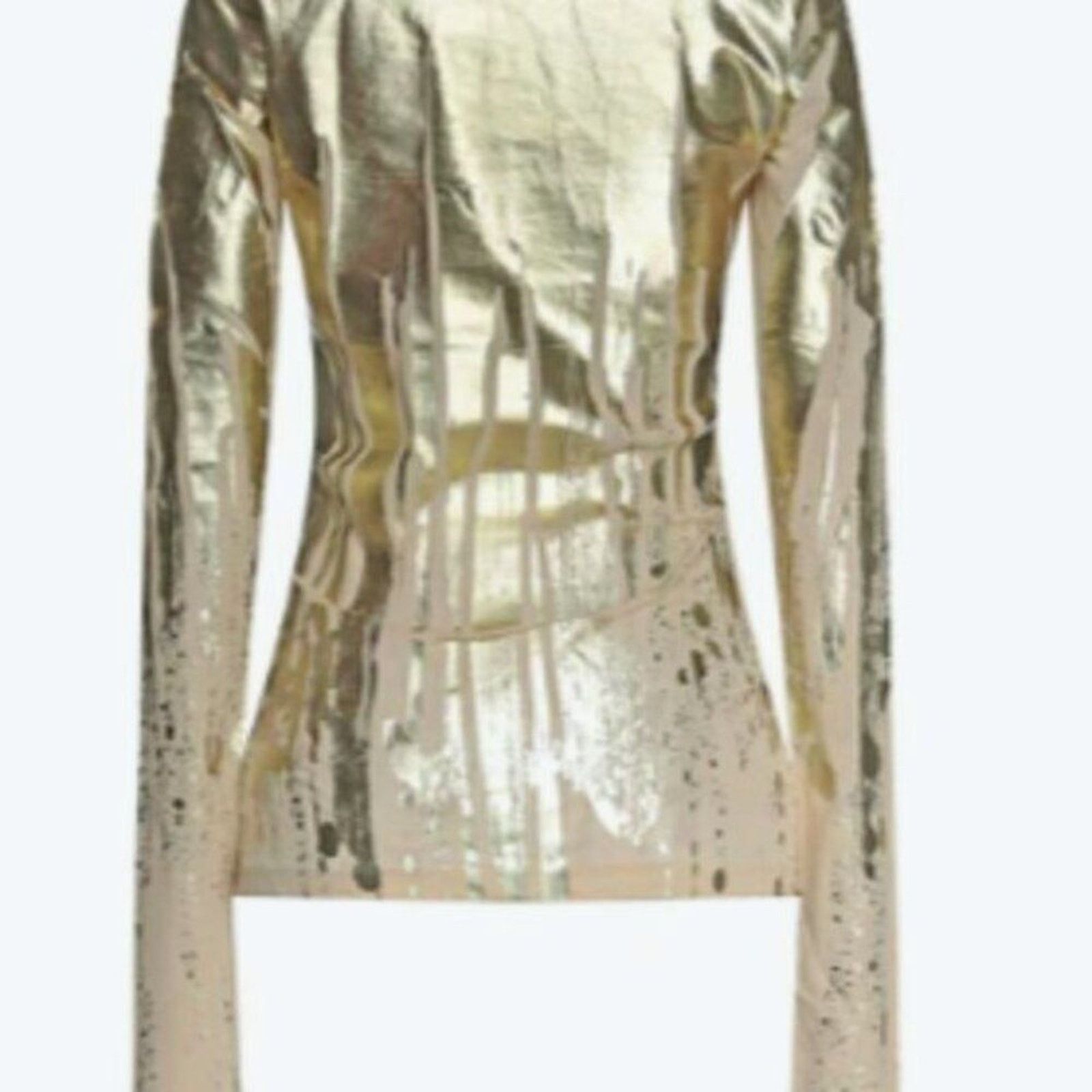 Acne Studios Acne metallic long sleeve tee gold M Size M / US 6-8 / IT 42-44 - 5 Thumbnail
