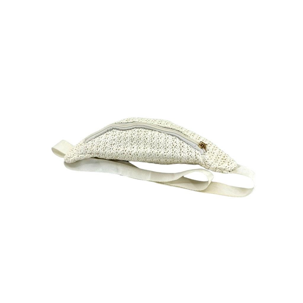 Vintage Vintage White Crochet Fanny Outdoor Waist Belt Bag Size ONE SIZE - 4 Thumbnail