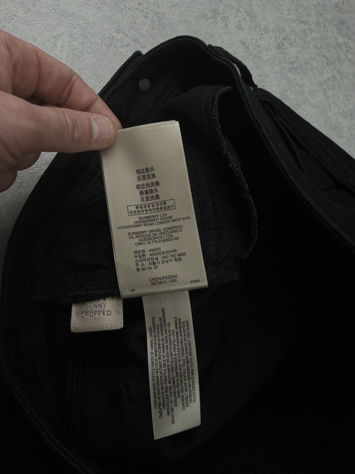 Burberry Burberry Brit Skinny Cropped Jeans Black W28 Size 28" / US 6 / IT 42 - 11 Thumbnail