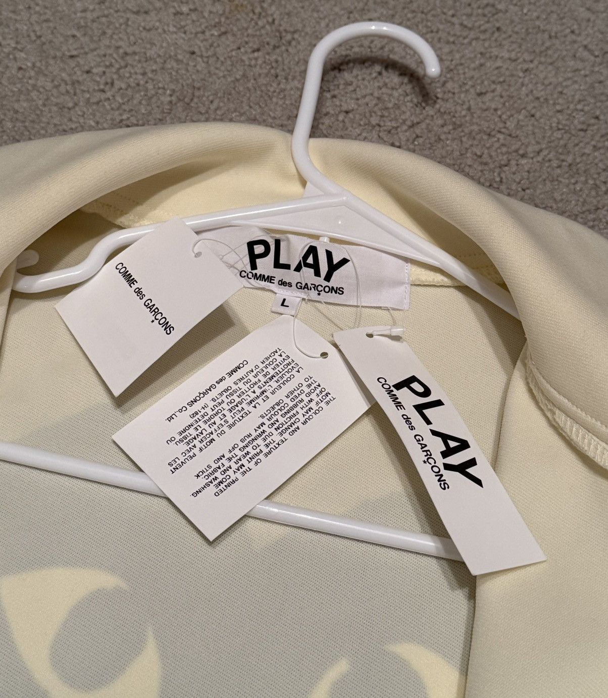 Comme des Garcons PLAY CDG Play Black Heart Zip Track Top Size US L / EU 52-54 / 3 - 9 Thumbnail