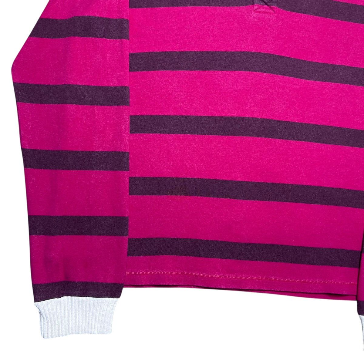 Adidas Vtg 2010 Adidas Striped Number 16 Rugby Long Sleeve Shirt Size US L / EU 52-54 / 3 - 15 Thumbnail