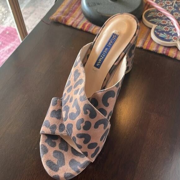 Stuart Weitzman Stuart Weitzman Galena Crisscross sandals leopard print Size US 7 / IT 37 - 5 Thumbnail