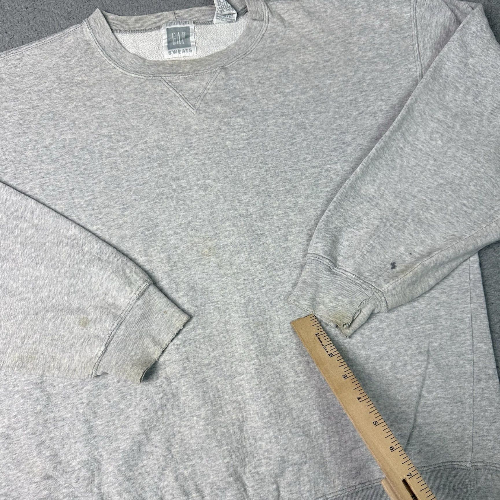 Gap VINTAGE Gap Sweatshirt Men M Gray Lightweight Sweater Heather Sweats 90s M Size US M / EU 48-50 / 2 - 6 Thumbnail
