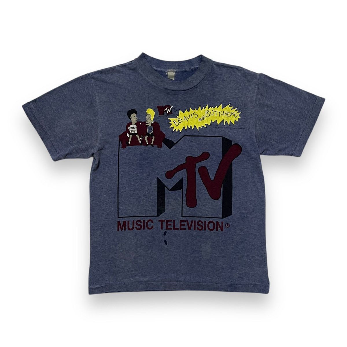 【極美品】Stüssy×Beavis and Butt-Head×MTV Stussy x MTV Beavis And Butt-Head T-Shirt Medium 2011 Mike