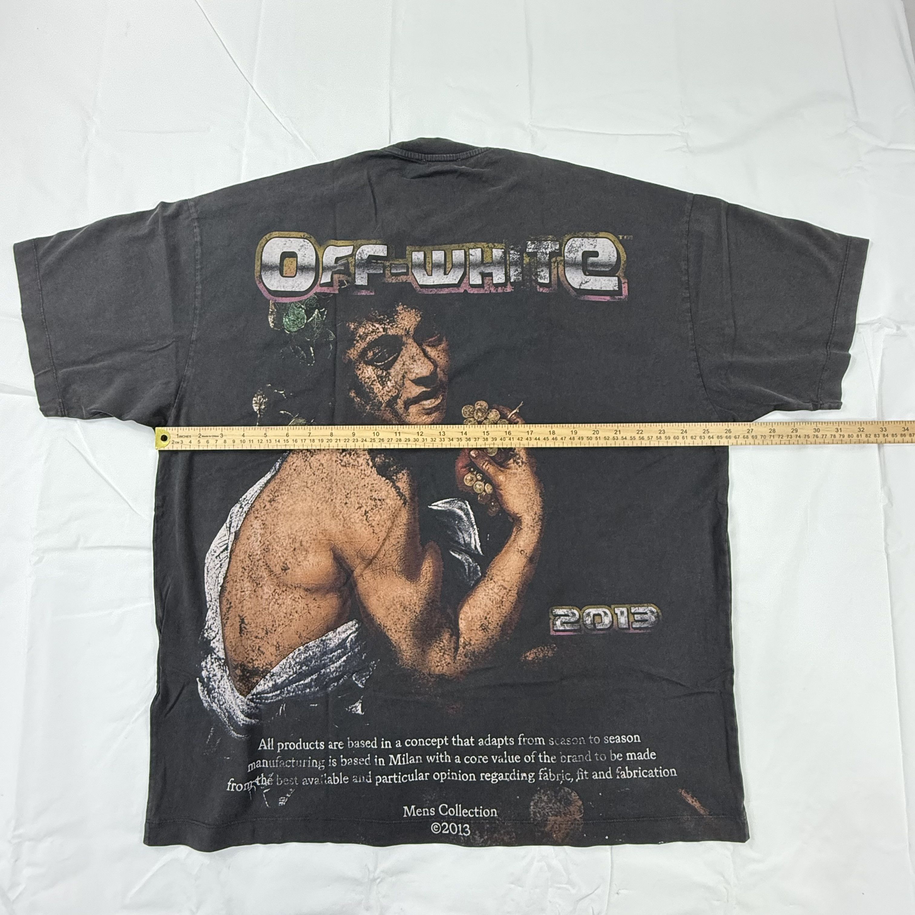 Off-White Off-White Virgil Abloh Caravaggio Bacchus Graphic T-Shirt Size US M / EU 48-50 / 2 - 4 Thumbnail