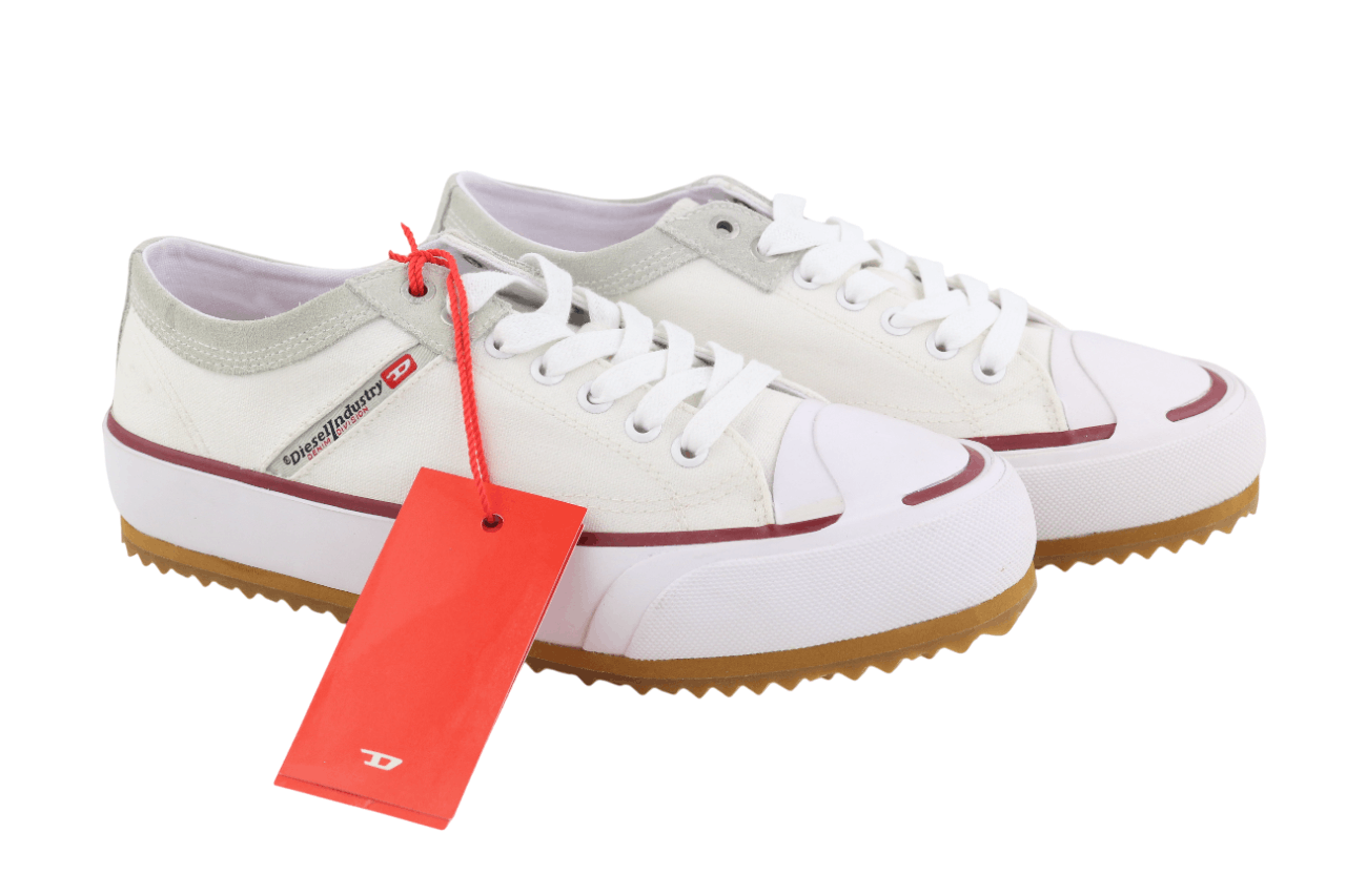 Diesel S-PRINCIPIA LOW EU42 White Lace Low Top Logo 40549 Size US 9 / EU 42 - 2 Thumbnail