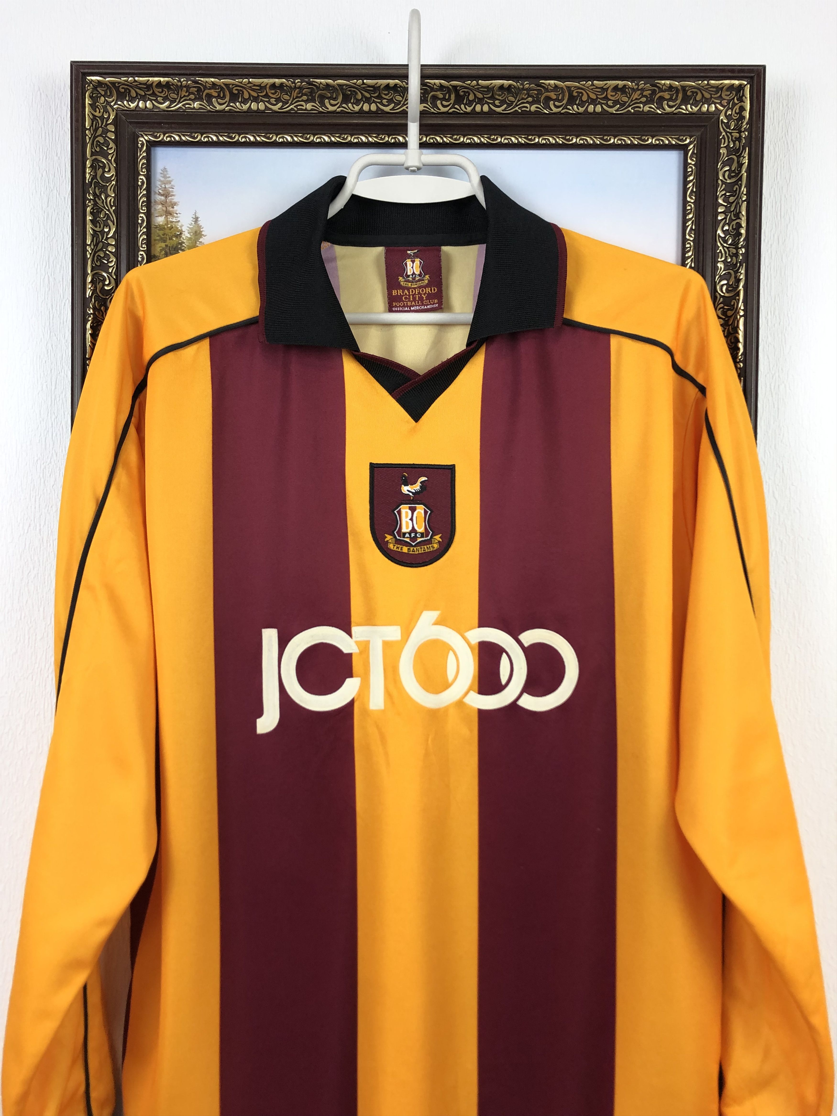 Vintage Bradford City football shirt 2001 Soccer Long Sleeve Jersey Size US M / EU 48-50 / 2 - 2 Thumbnail