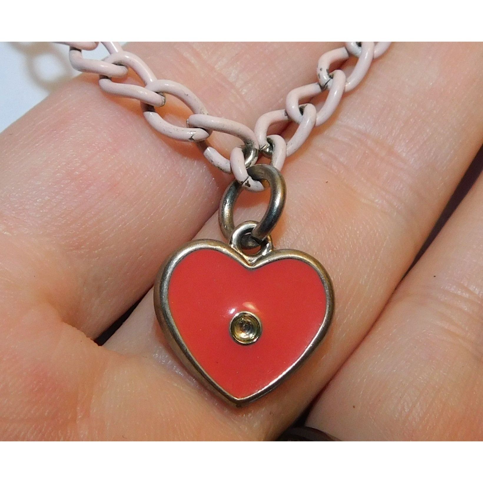Other Casual Coquette Pink Heart Pendant Necklace Size ONE SIZE - 2 Thumbnail