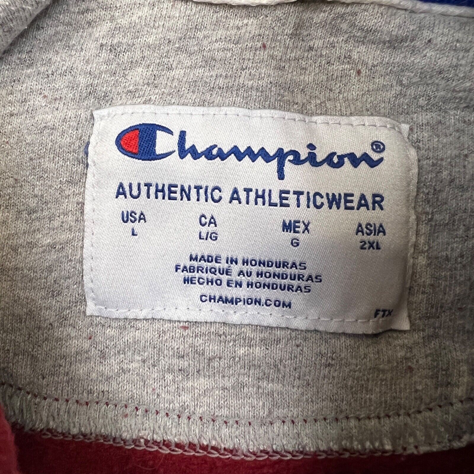 Champion × Vintage Champion Hoodie Large Authentic Pullover Hooded Sweatshirt Size US L / EU 52-54 / 3 - 4 Thumbnail
