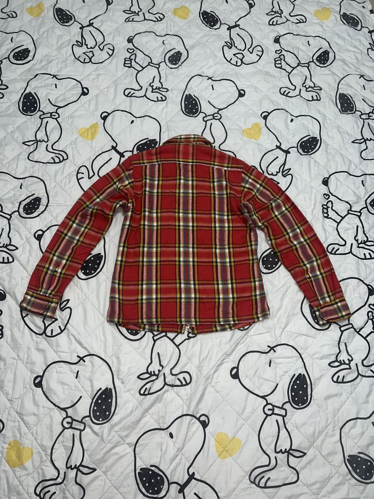 If Six Was Nine 2000s VelVetBlue - Vkeii Style Zip Plaid Flannel Shirt Size US M / EU 48-50 / 2 - 4 Thumbnail