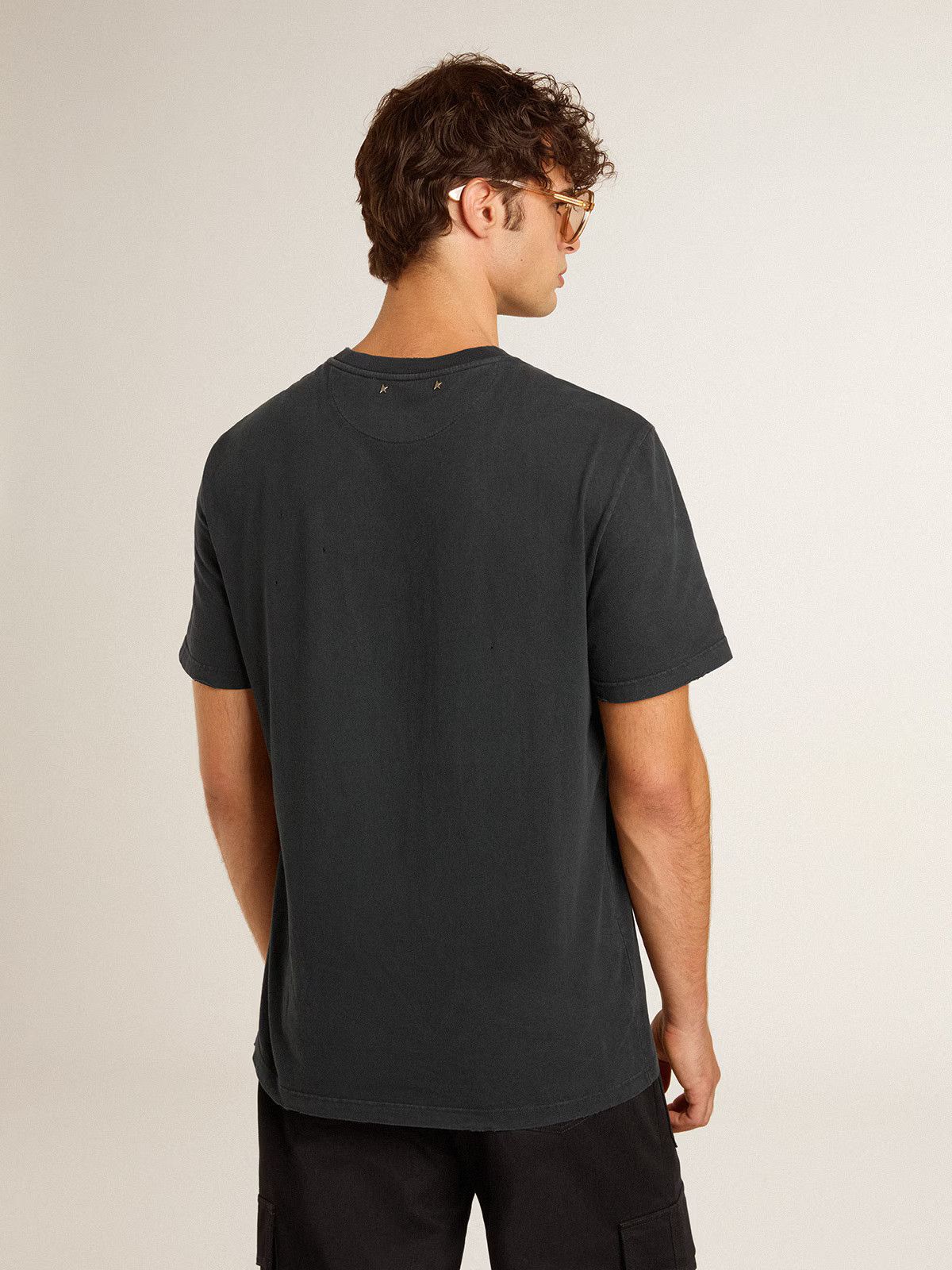 Golden Goose o1s22i1n1224 Cotton T-Shirt in Black Size US S / EU 44-46 / 1 - 4 Thumbnail