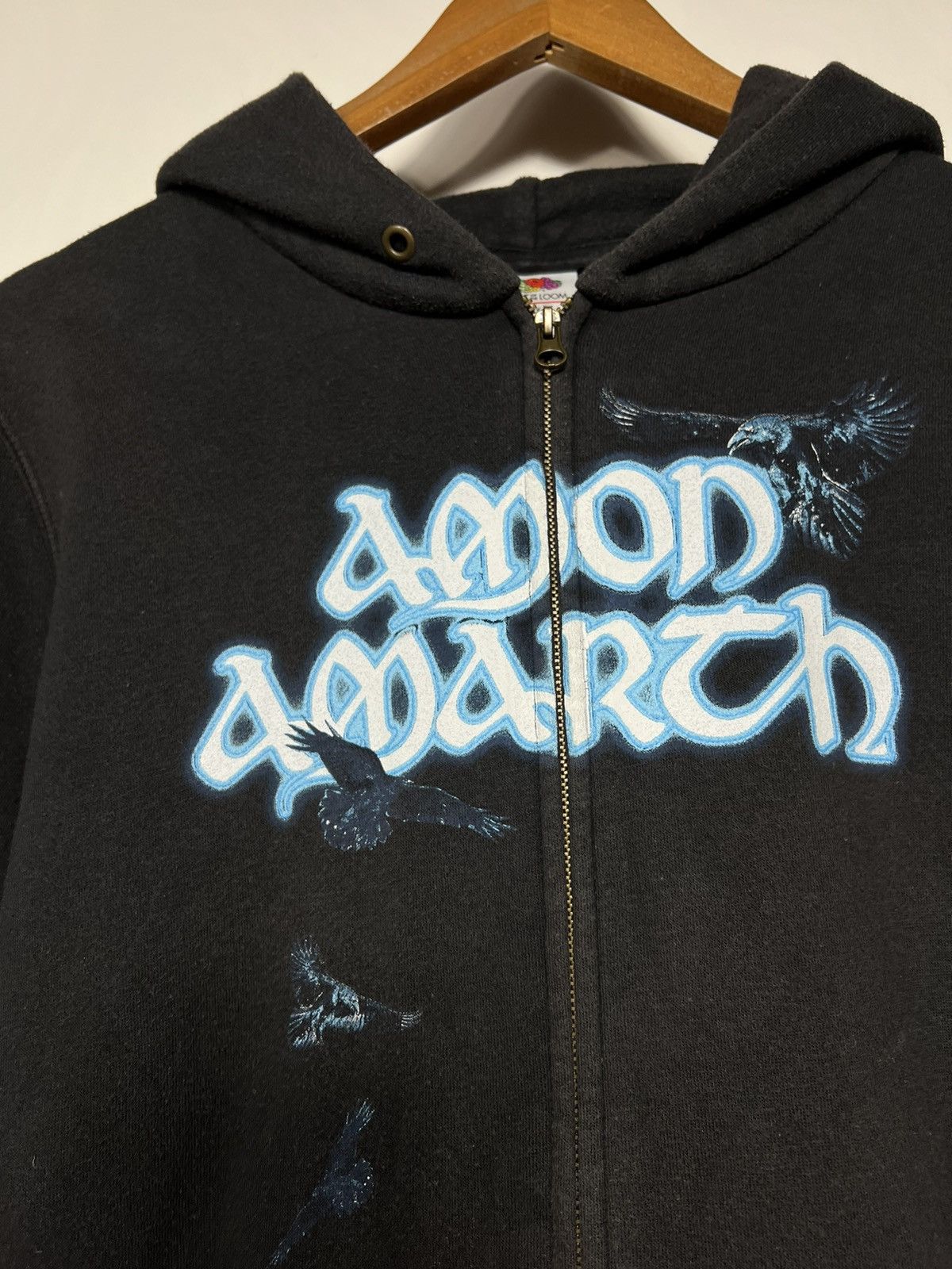 Band Tees Vintage Amon Amarth Band Hoodie Death Metal Black Streetwear Size US S / EU 44-46 / 1 - 10 Thumbnail