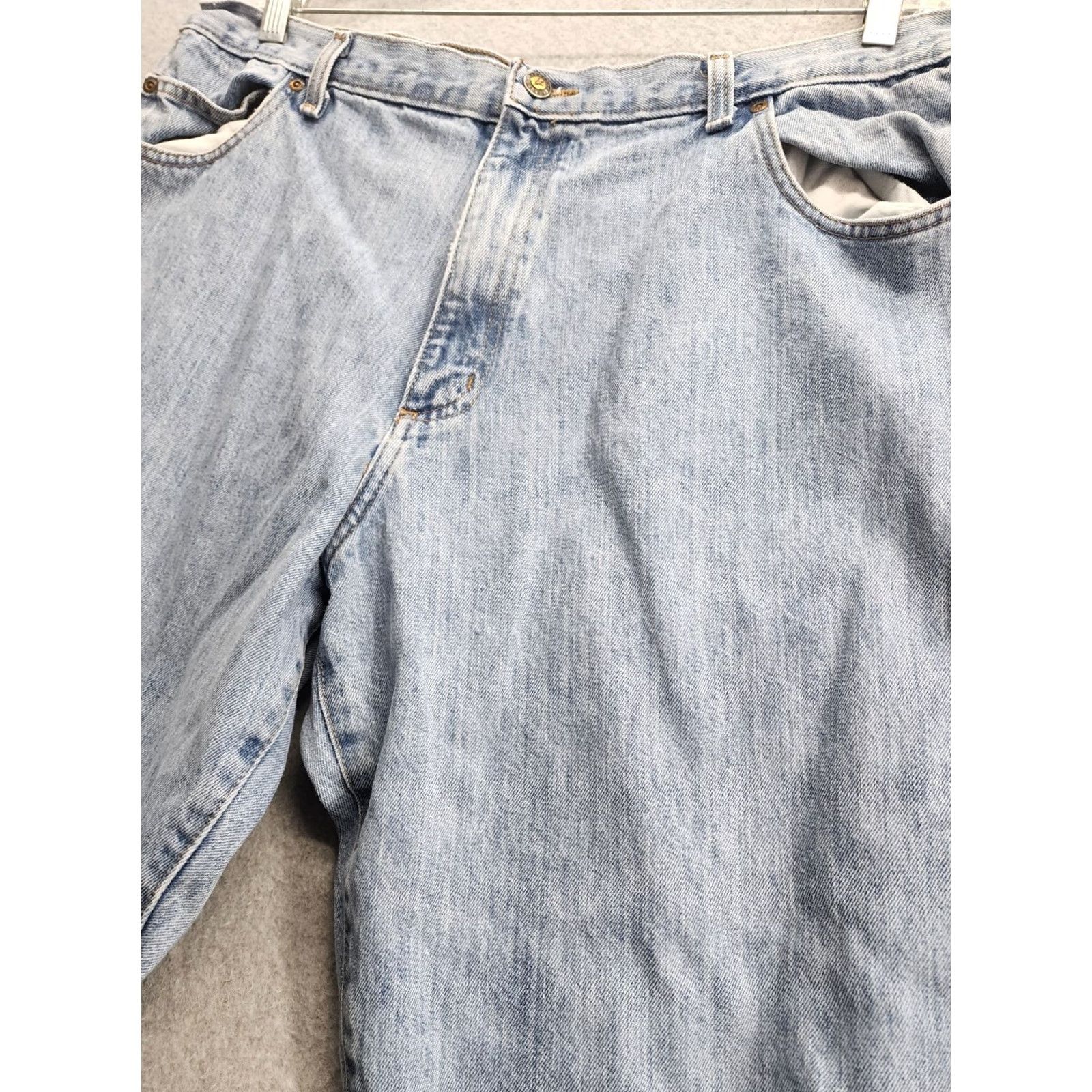 Denime RedHead Jeans Men's Straight Denim Relaxed Fit 38x30 Blue Belt Loops 5-Pocket Design Inseam 30 Size US 38 / EU 54 - 2 Thumbnail