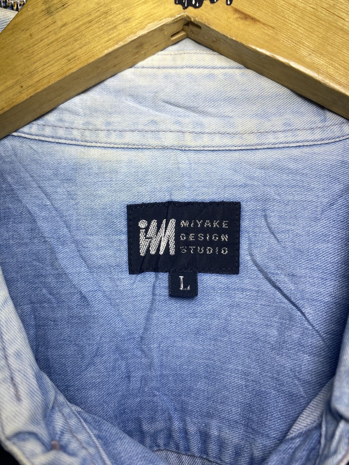 Issey Miyake Issey Miyake Design Studio Vintage 80's Sunfaded Blue Denim Size US XL / EU 56 / 4 - 5 Thumbnail