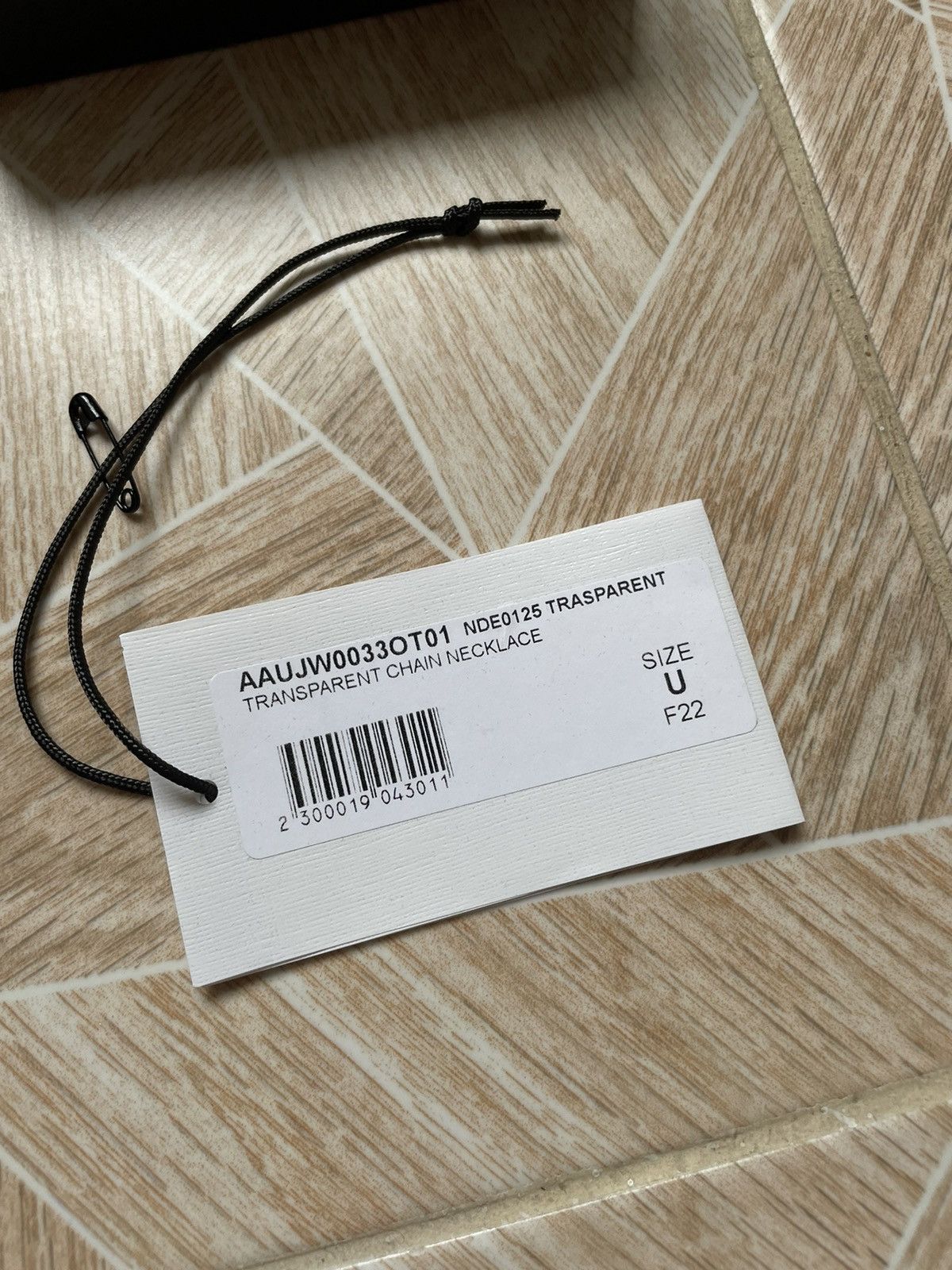 1017 ALYX 9SM Rare Designer Y2K 1017 ALYX 9SM Transparent Chain Necklace Size ONE SIZE - 10 Thumbnail