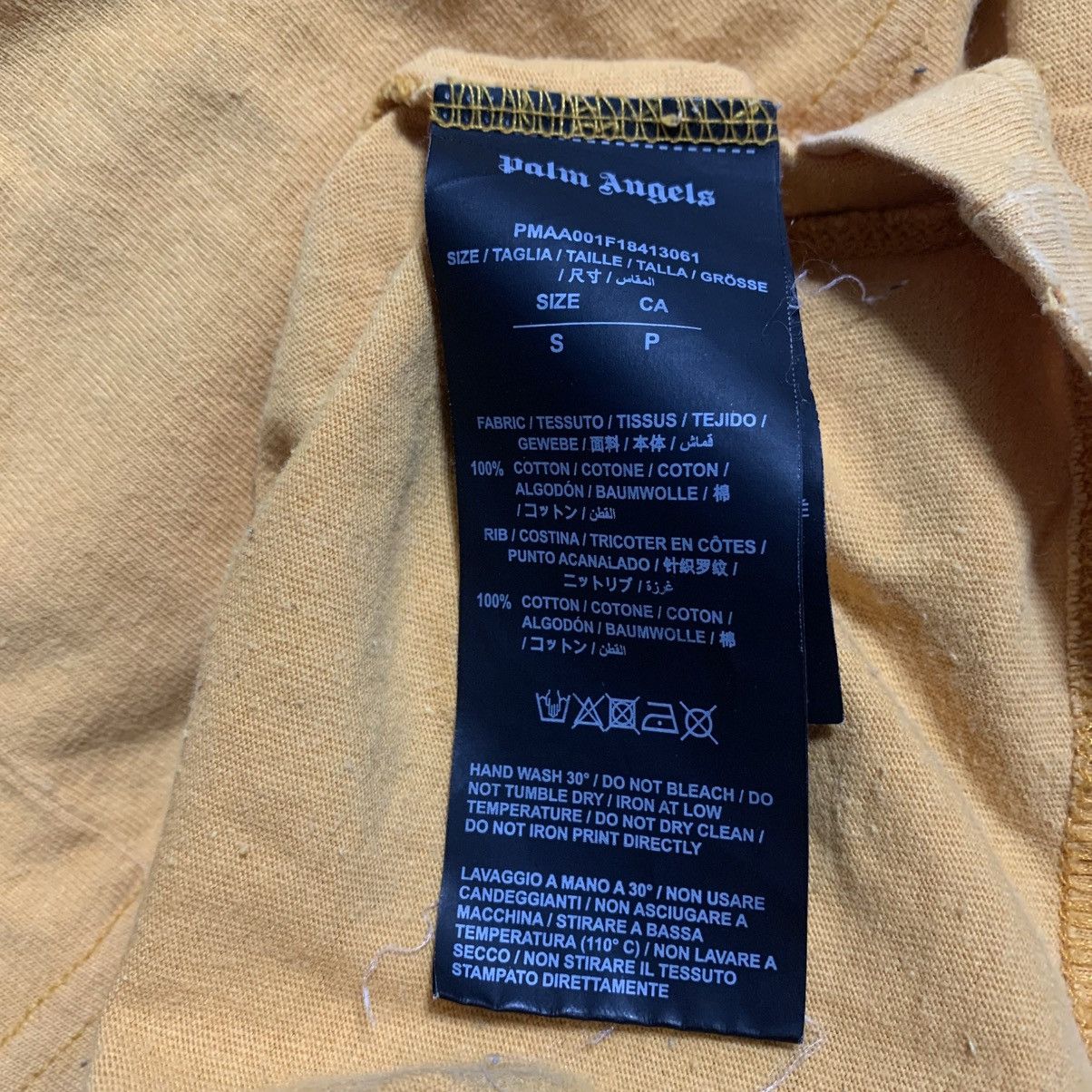 Palm Angels Palm Angels Medium Legalize It Yellow Tee Size US M / EU 48-50 / 2 - 5 Thumbnail