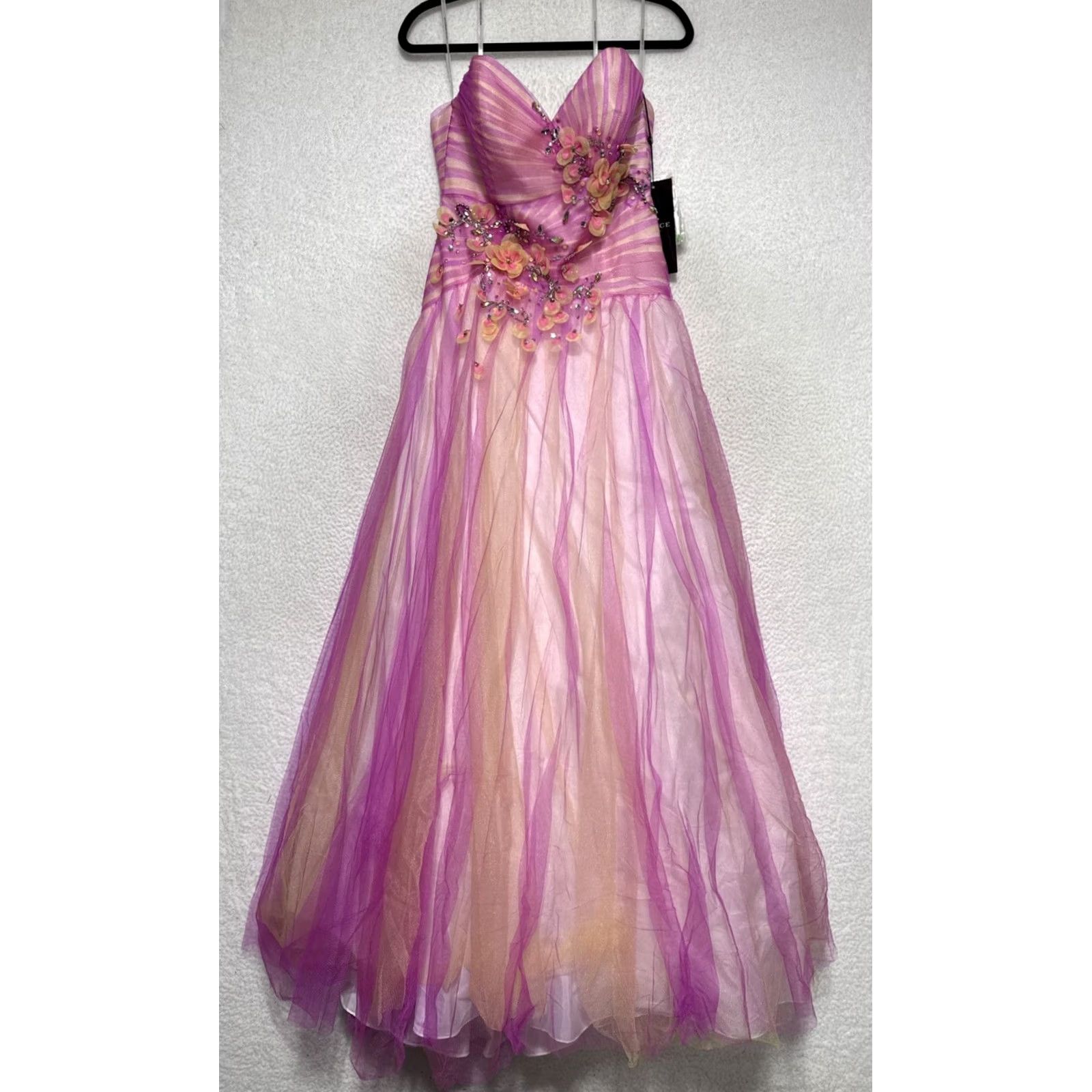 Vintage Alyce Paris Prom Dress Gown Style 6059 Wildrose Pink Size 10 Womens Size ONE SIZE - 2 Thumbnail