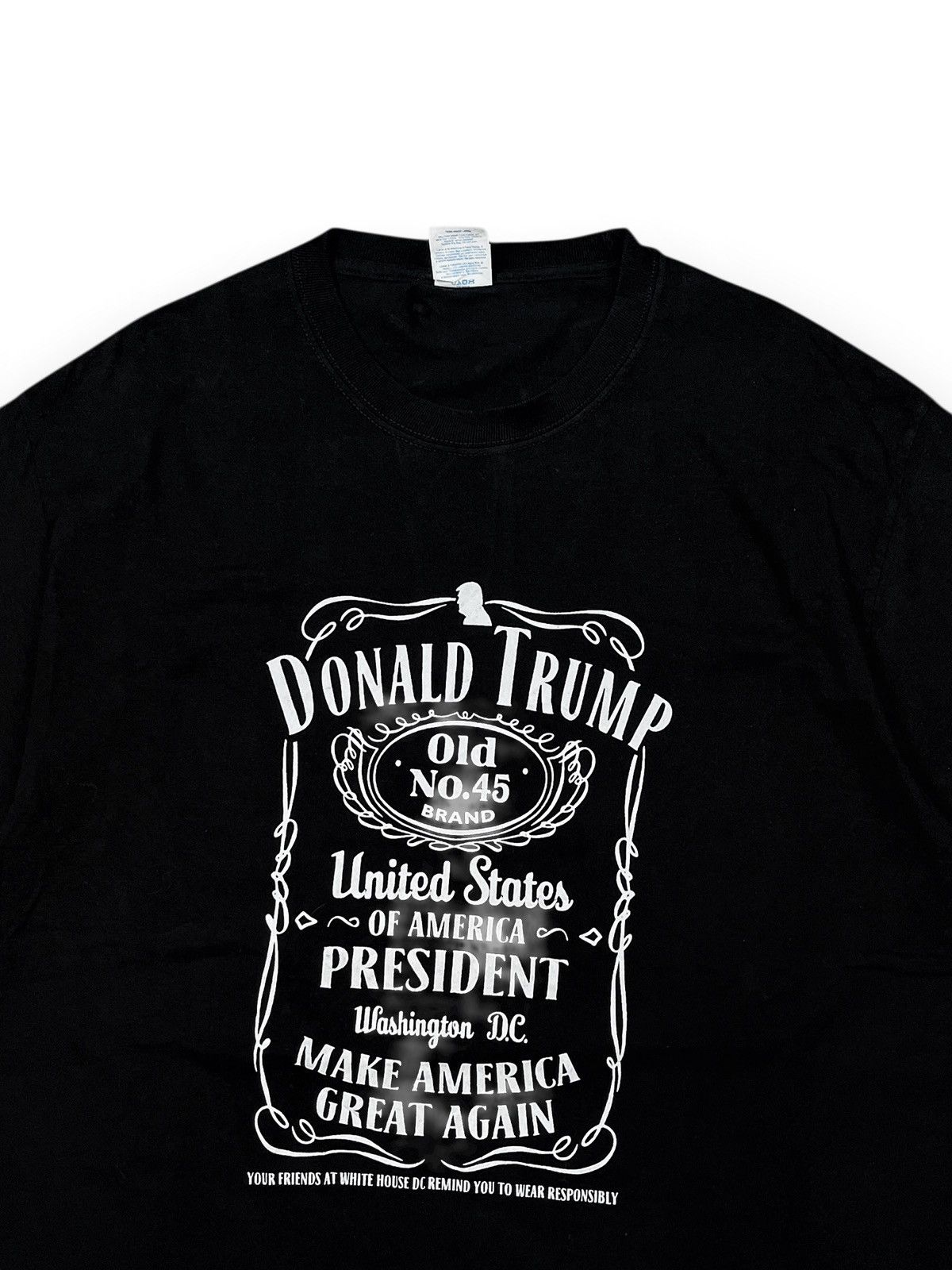 Port & Company Donald Trump Jack Daniel's Whiskey Label Parody Tee Size US L / EU 52-54 / 3 - 2 Thumbnail