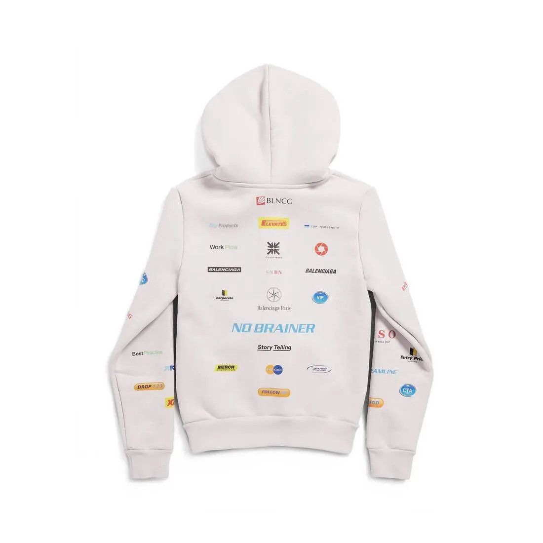 Balenciaga o1tr1nto1025 Business English Zip-up Hoodie Small Fit Size US XXS / EU 40 - 6 Thumbnail