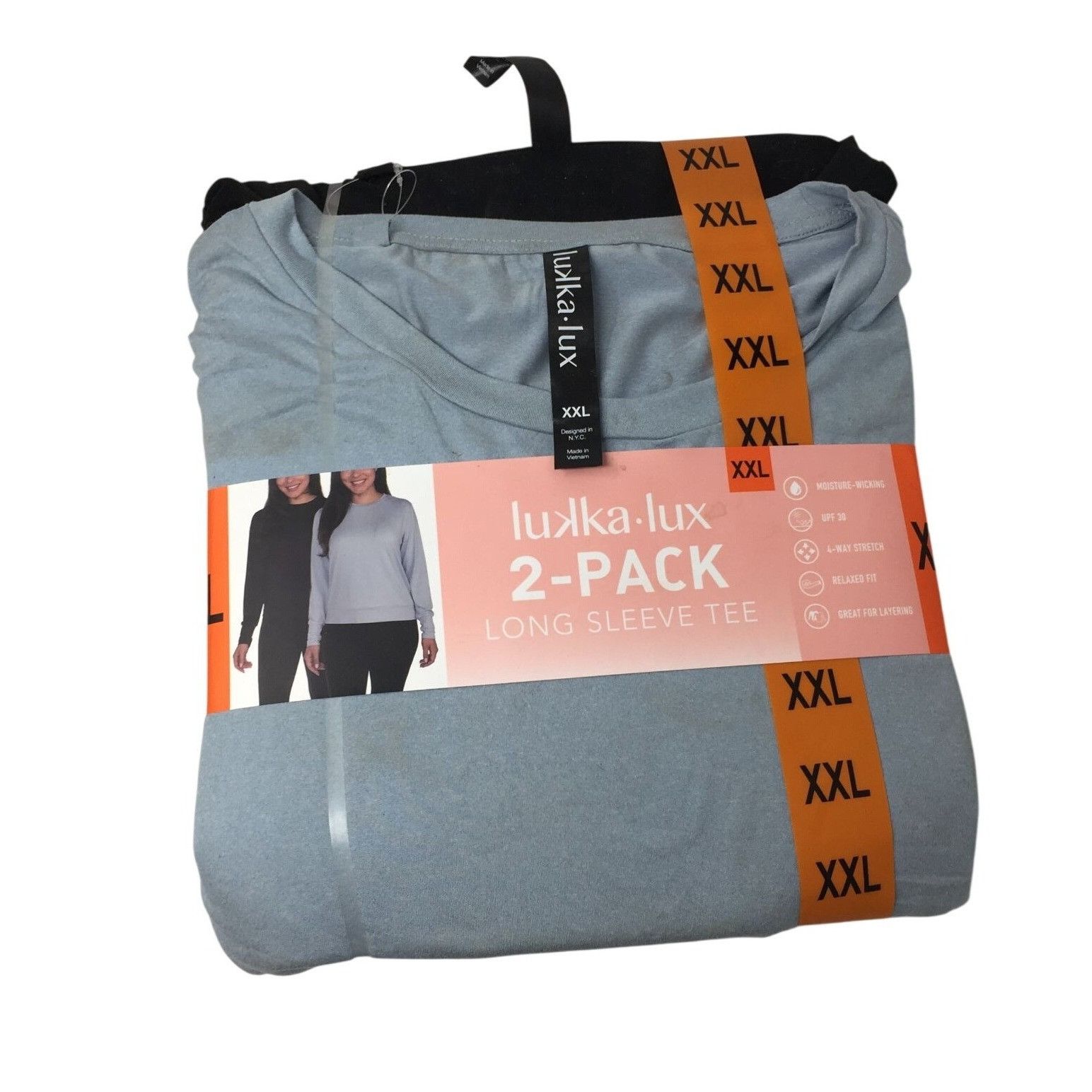 Other Lukka Lux Women's 2 Pack Long Sleeve Shirts Size XXL New wit Size XXL / US 16-18 / IT 52-54 - 1 Thumbnail