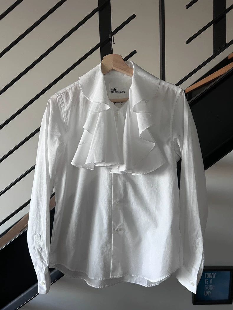 Comme des Garcons Comme Des Garcons Sleeveless lapel belted dress + white la Size S / US 4 / IT 40 - 5 Thumbnail