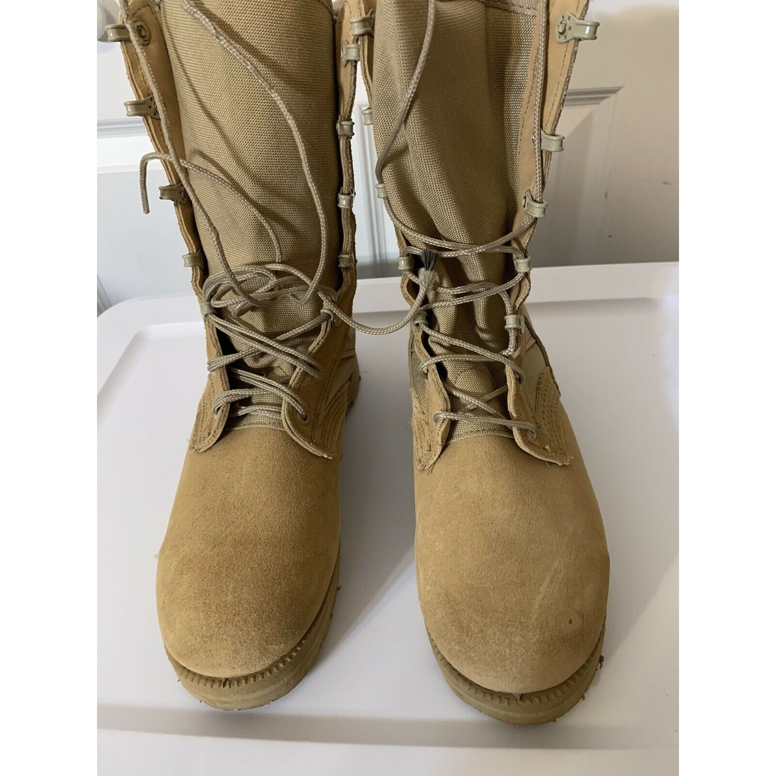 Vibram Vibram Men’s Sz 5W Desert Combat Work Boots Tan Size US 5 / EU 37 - 3 Thumbnail