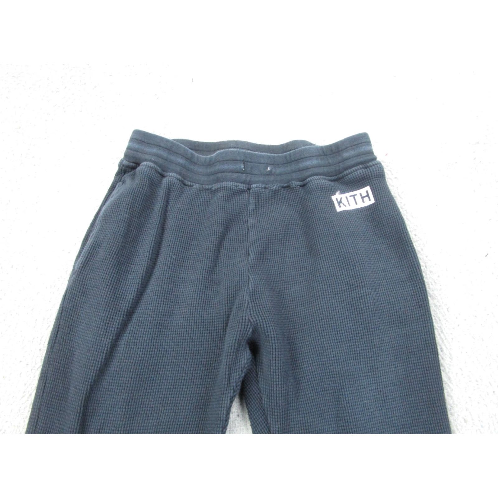 Kith KITH Sweatpants Mens XS Black Waffle Thermal Joggers Calux Pants Adult Size US 27 - 2 Thumbnail