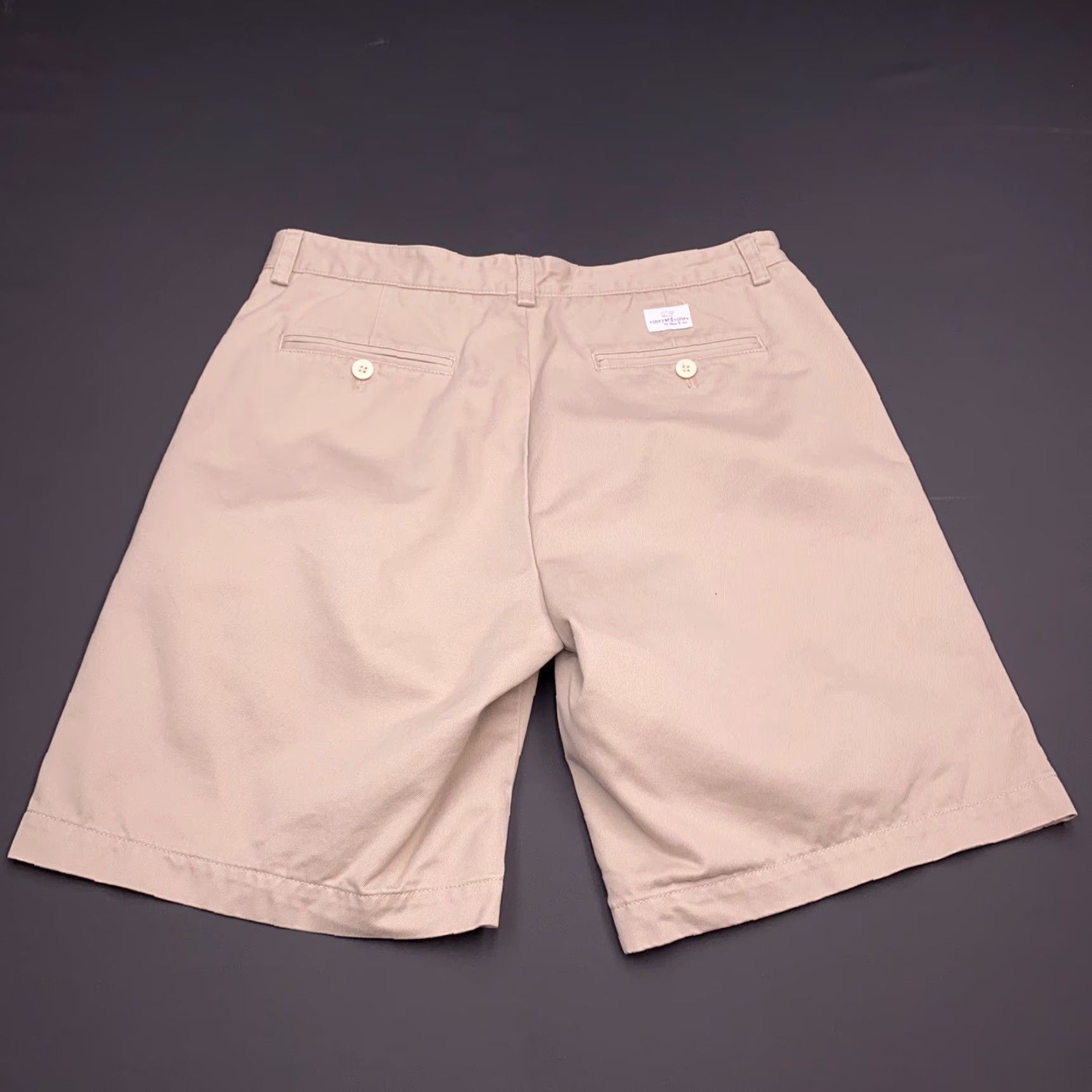 Vineyard Vines Vineyard Vines Mens Shorts 32 Khaki Flat Front Chino Breathable Pockets Logo Regular Waist 32 Brown 100% Cotton Summer Spring Fall Knit Vintage No N/A Size US 32 / EU 48 - 2 Thumbnail