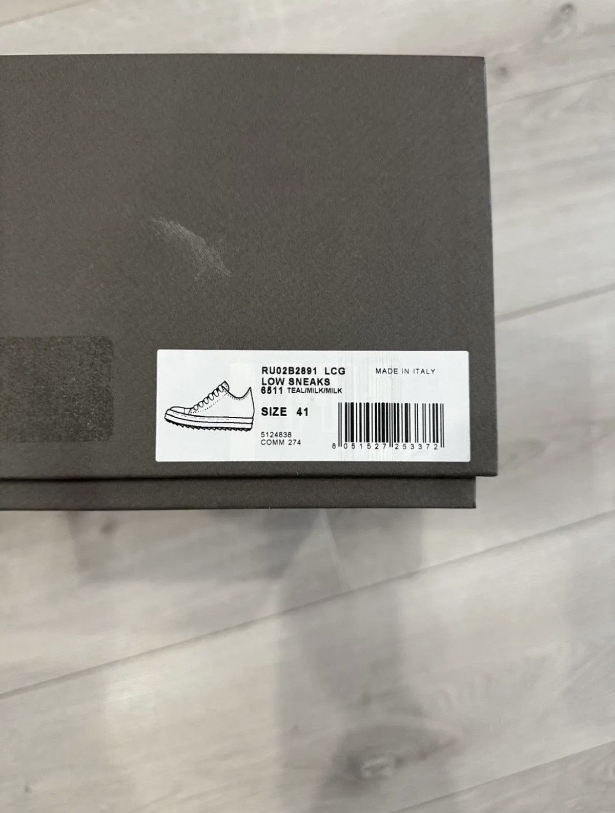 Rick Owens RICK OWENS RAMONE SNEAKER TEAL GREEN Size US 8 / EU 41 - 6 Thumbnail