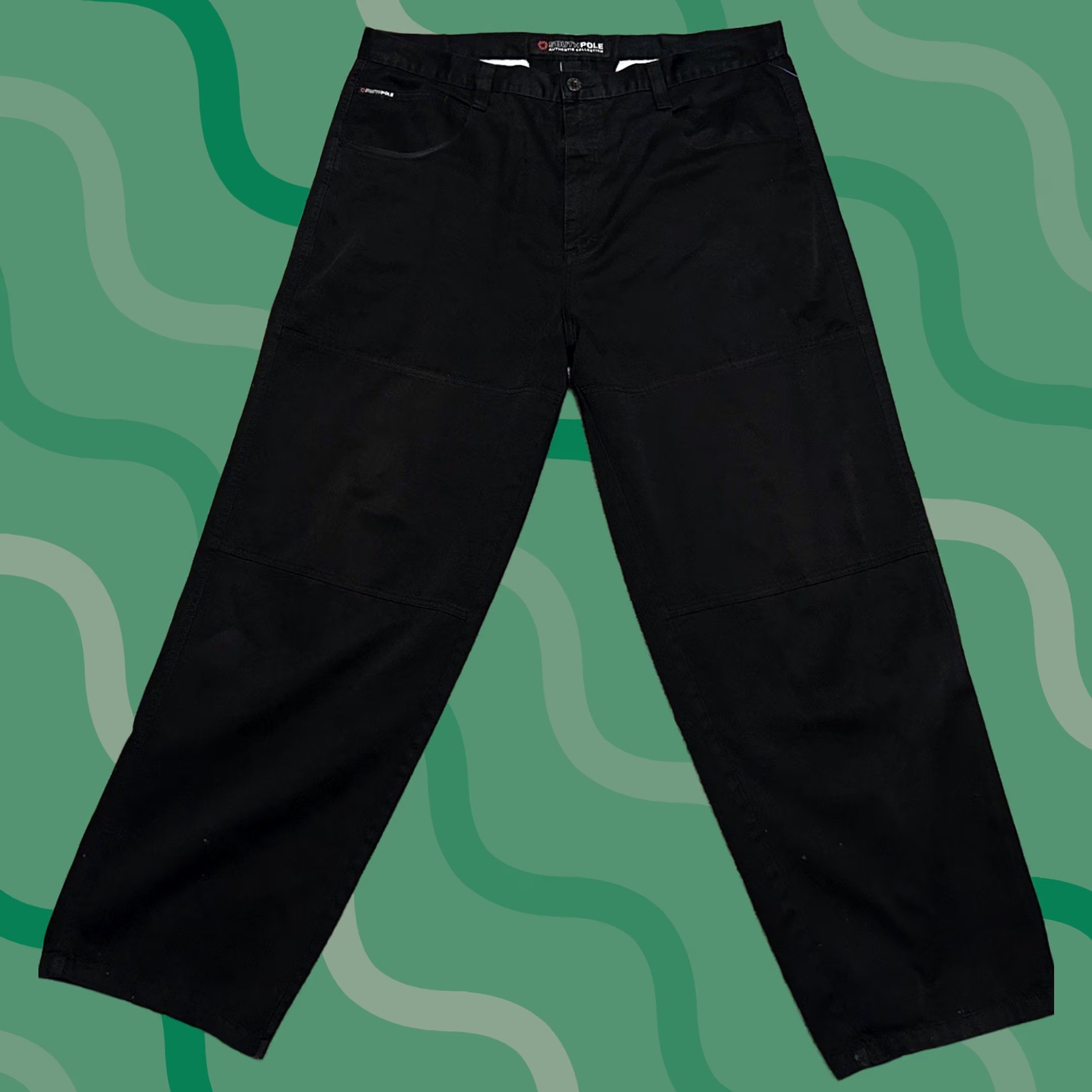 Southpole VINTAGE Southpole Pants Mens 42 Baggy Grunge Skater 2000s Y2K Straight Leg Black Size US 42 / EU 58 - 1 Thumbnail