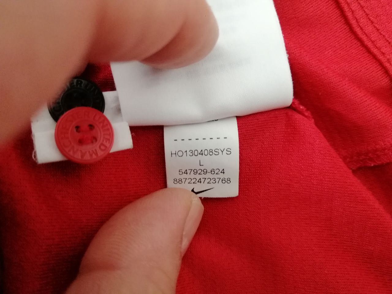 Nike 2013 2014 Manchester United Nike Home Long Soccer Jersey Kit Size US L / EU 52-54 / 3 - 9 Thumbnail