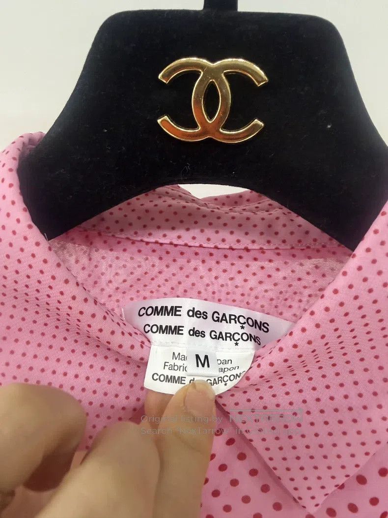 Comme des Garcons Comme des Garcons Pink Polka Dot Two-Piece Shirt Size M / US 6-8 / IT 42-44 - 3 Thumbnail