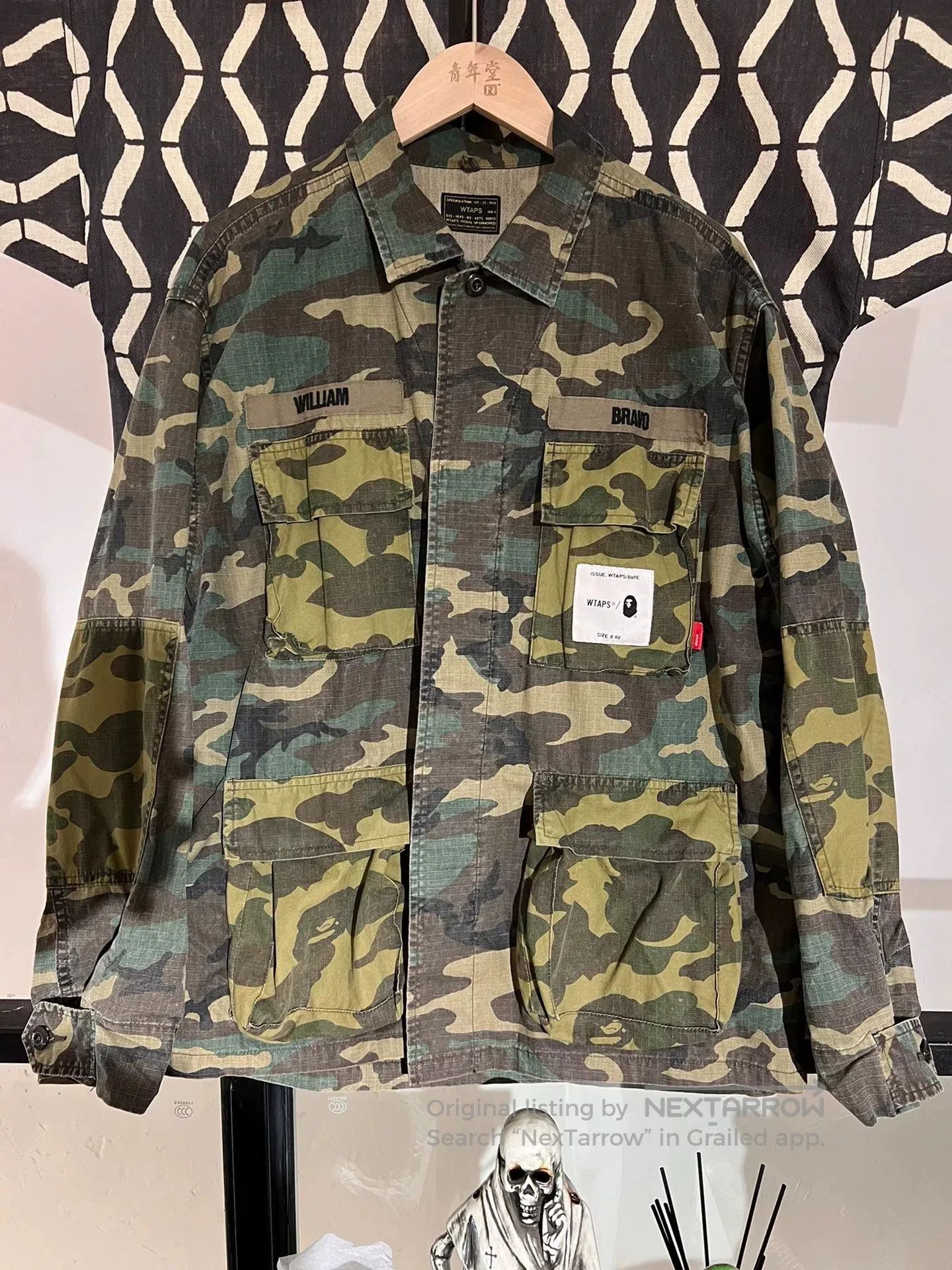 Bape bape x wtaps jungle camo long sleeve shirt. Size US M / EU 48-50 / 2 - 1 Thumbnail