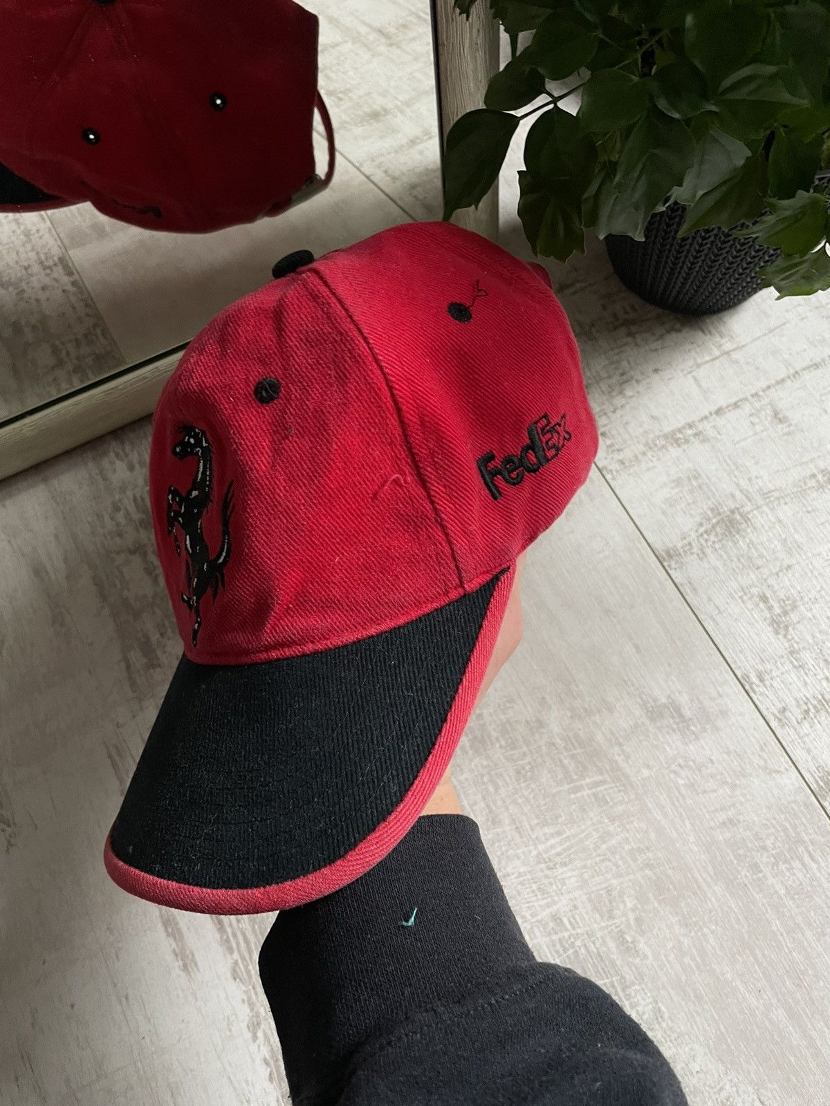 Ferrari × Vintage Ferrari Vintage FedEx 90’s Racing Hat Cap Size ONE SIZE - 4 Thumbnail